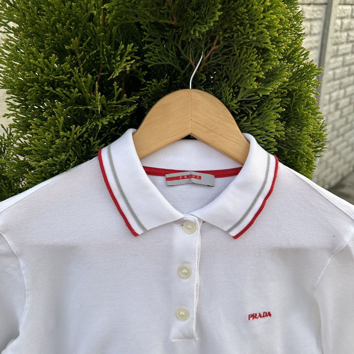 Prada Vintage Prada Long-sleeve T-shirts Basic Fit Y2K Style USA Size L / US 10 / IT 46 - 5 Thumbnail
