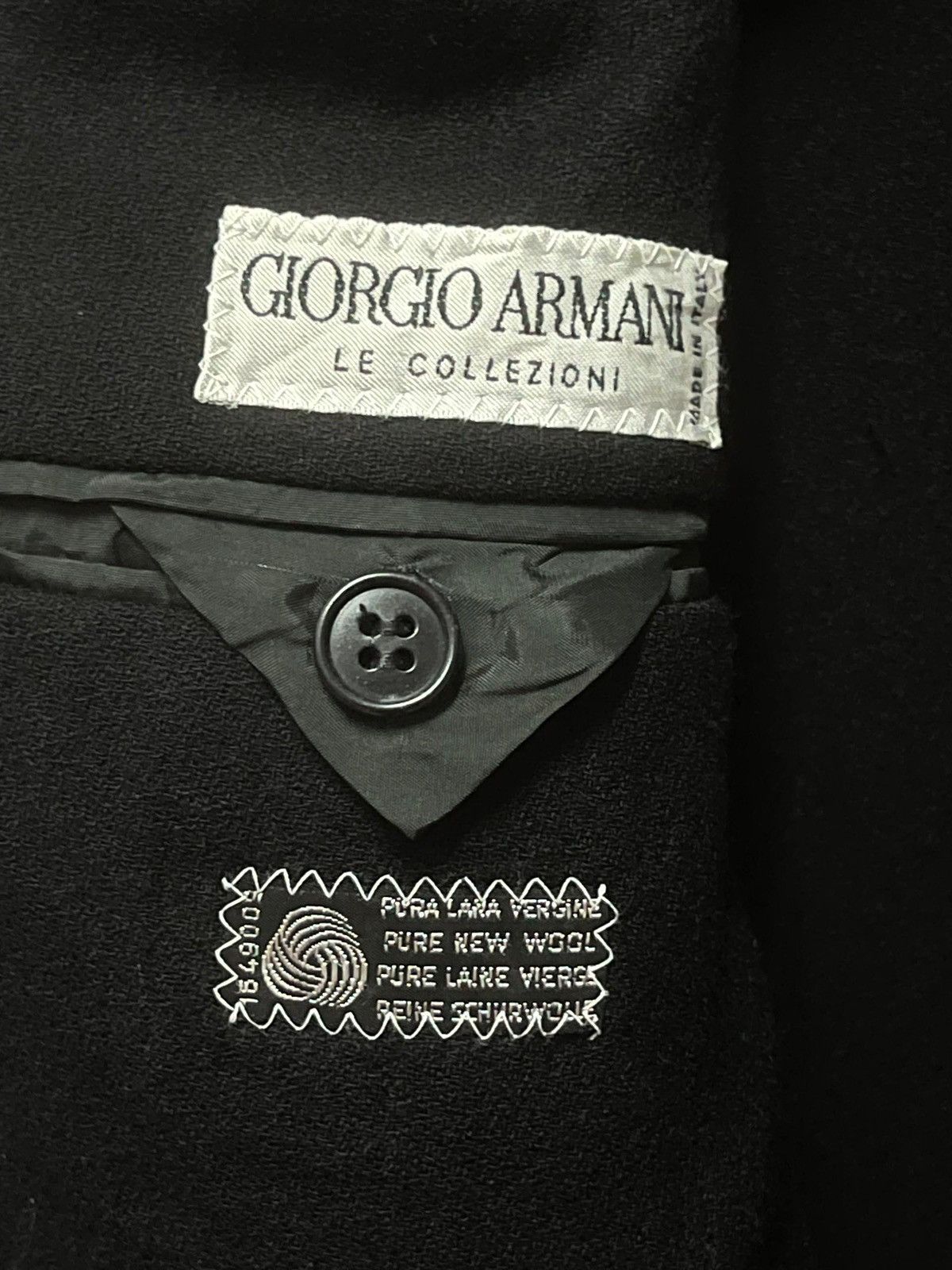 Giorgio Armani Georgio Armani Black Blazer Size 46R - 12 Thumbnail