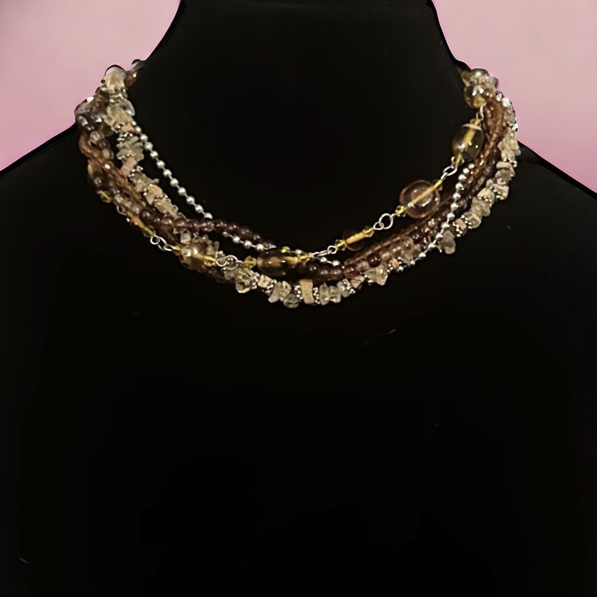 Other Multi strand twisted glass bead necklace Size ONE SIZE - 1 Thumbnail