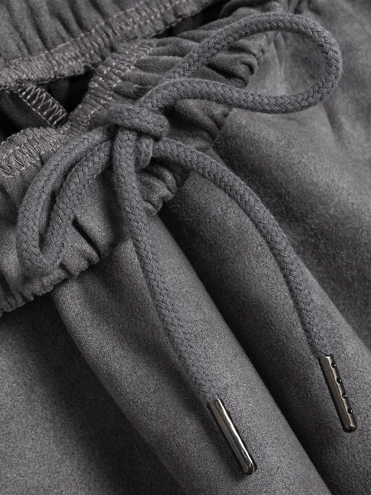 Japanese Brand Rare Nodot: Suedette Brown Sweatpants Loose Fit Large Size US 32 / EU 48 - 2 Thumbnail