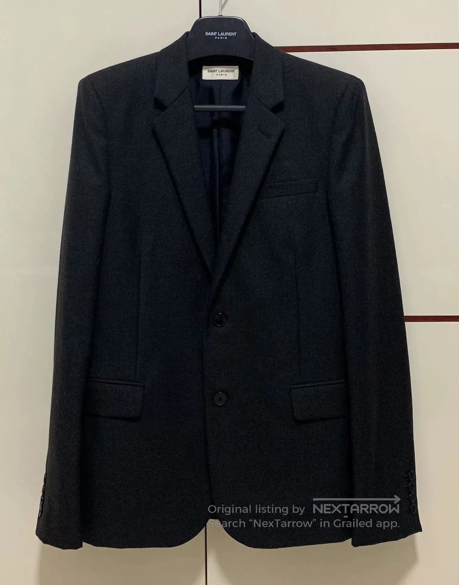 Saint Laurent Paris Saint Laurent Gray Blazer Size 48. Size US M / EU 48-50 / 2 - 1 Thumbnail