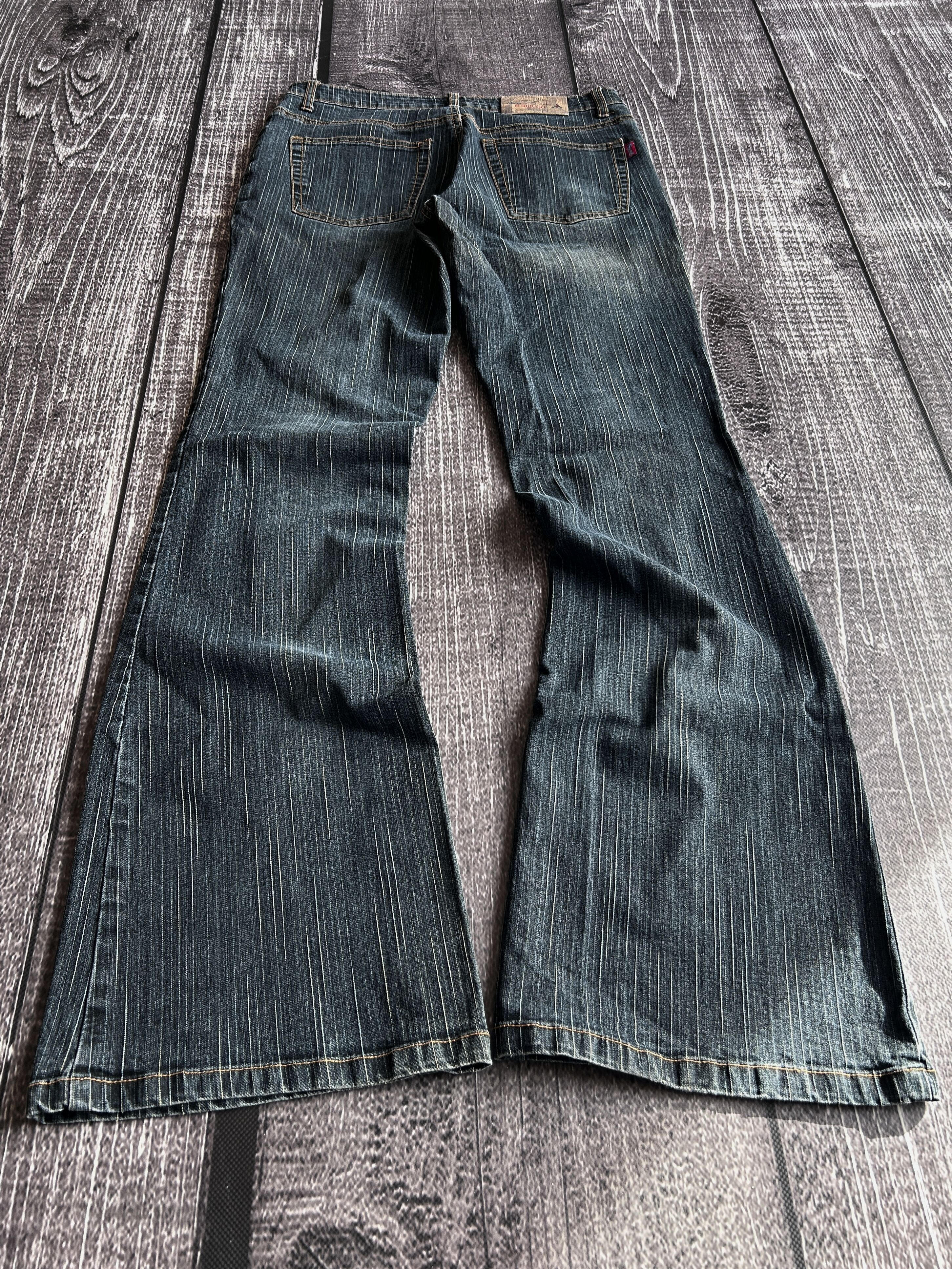 Designer FLARED💥 JUNYA WATANABE BALENCIAGA STYLE DISTRESSED JEANS Size US 30 / EU 46 - 3 Thumbnail