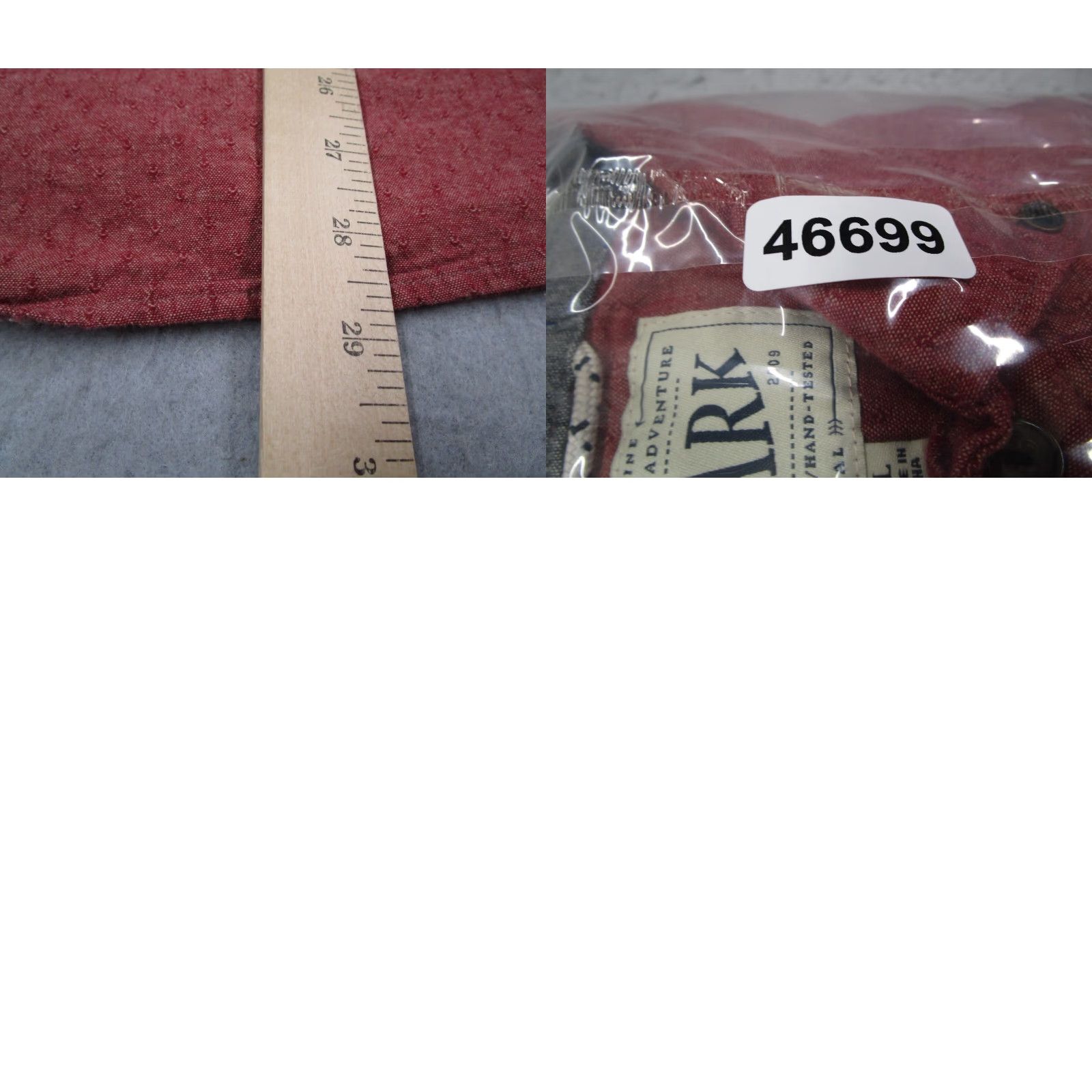 Roark Roark Revival Men's Shirt XL Red Chambray Long Sleeve Button-Up Casual Travel Workwear Size US XL / EU 56 / 4 - 8 Thumbnail