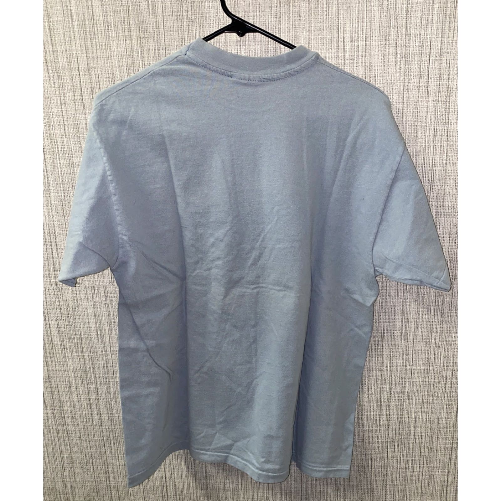 Hanes Hanes Beefy-T T-Shirt Womens Blue Short Sleeve Size L 20.5 In Armpit Graphic Tee Regular Fit Size 36" / US 14 / IT 50 - 3 Thumbnail