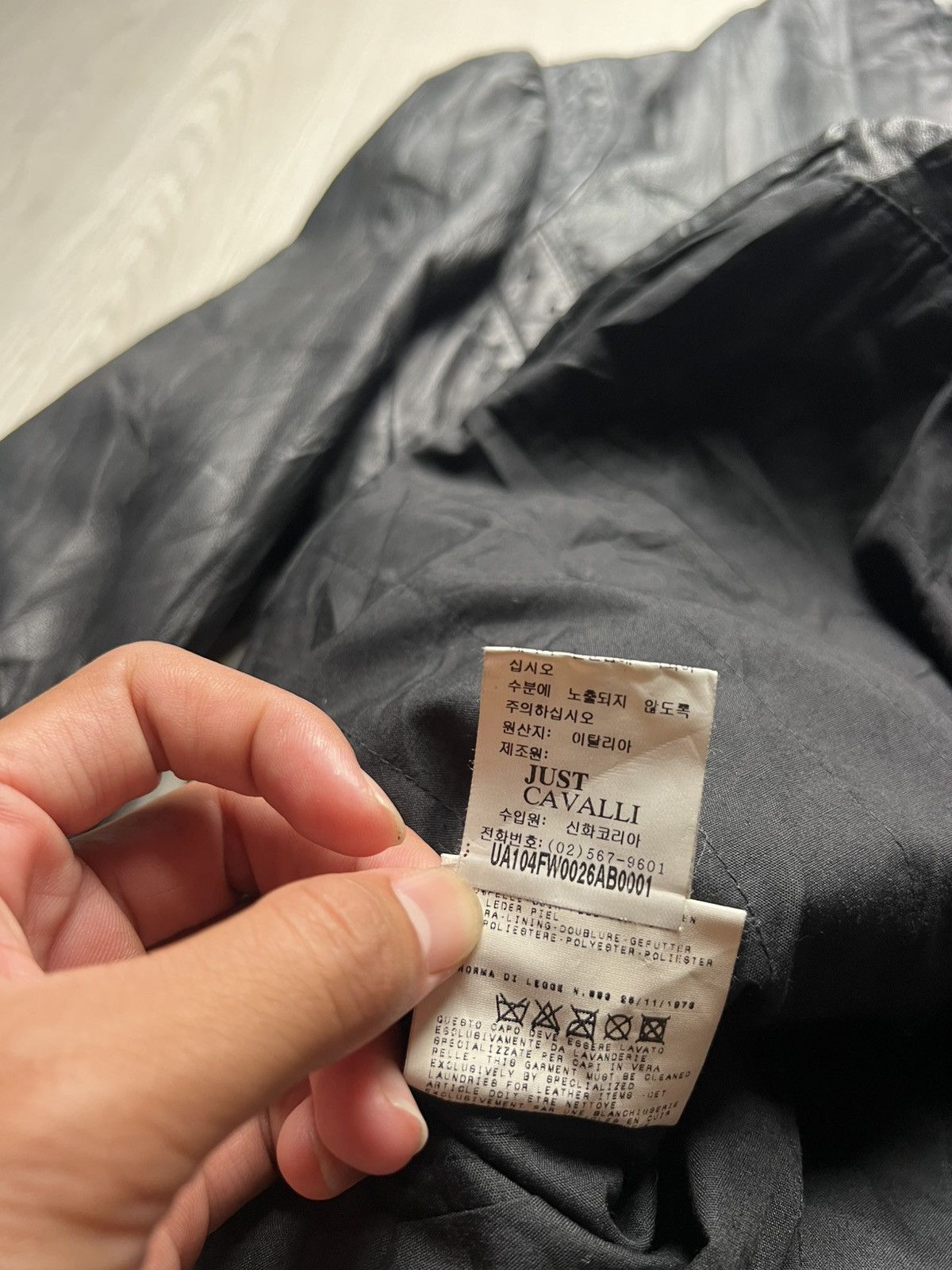 Just Cavalli Just Cavalli by Roberto Cavalli Stitched Leather Blazer Size M / US 6-8 / IT 42-44 - 7 Thumbnail