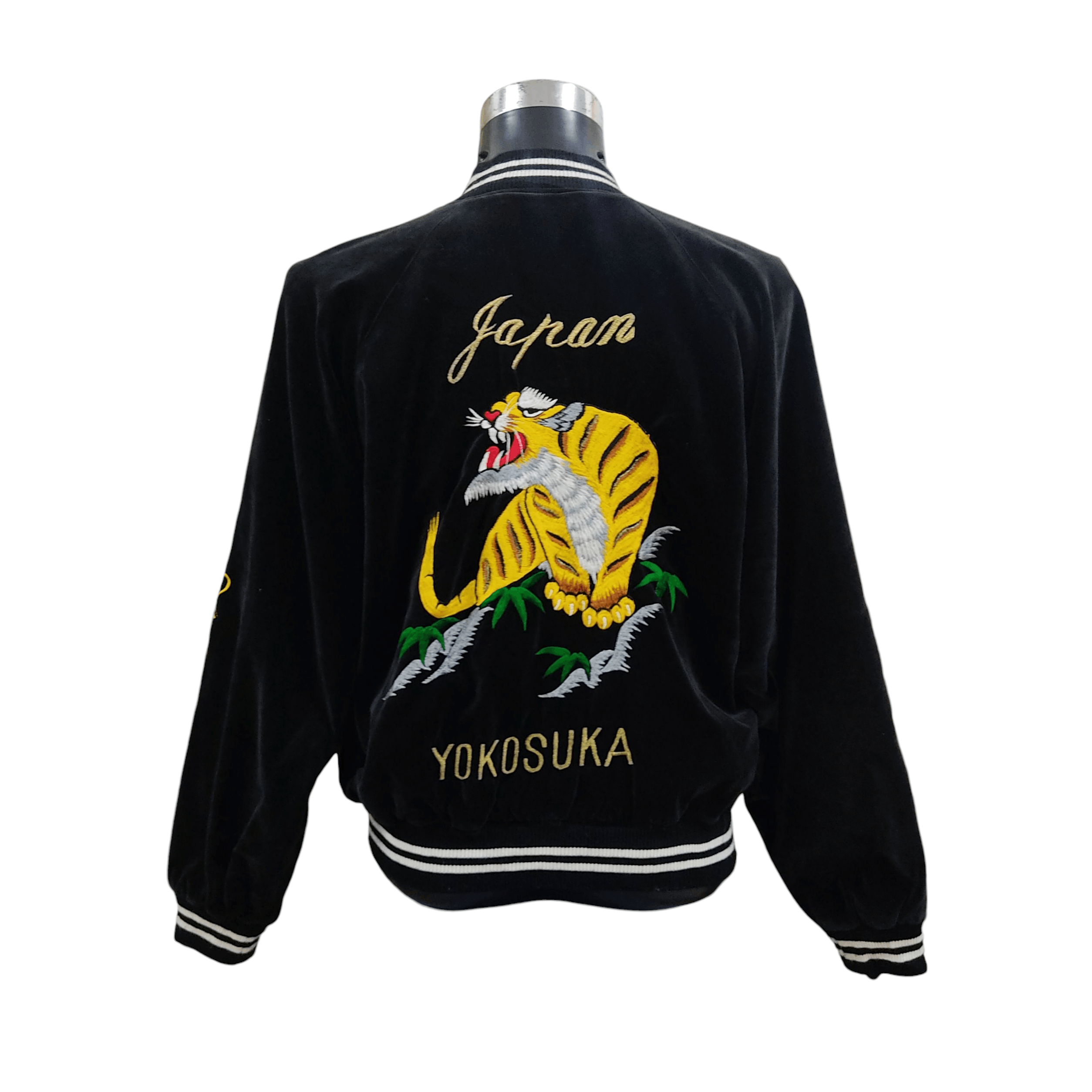 Japanese Brand Vintage Oriental Yokosuka Velvet Sukajan Souvenir Jacket Size US L / EU 52-54 / 3 - 2 Thumbnail