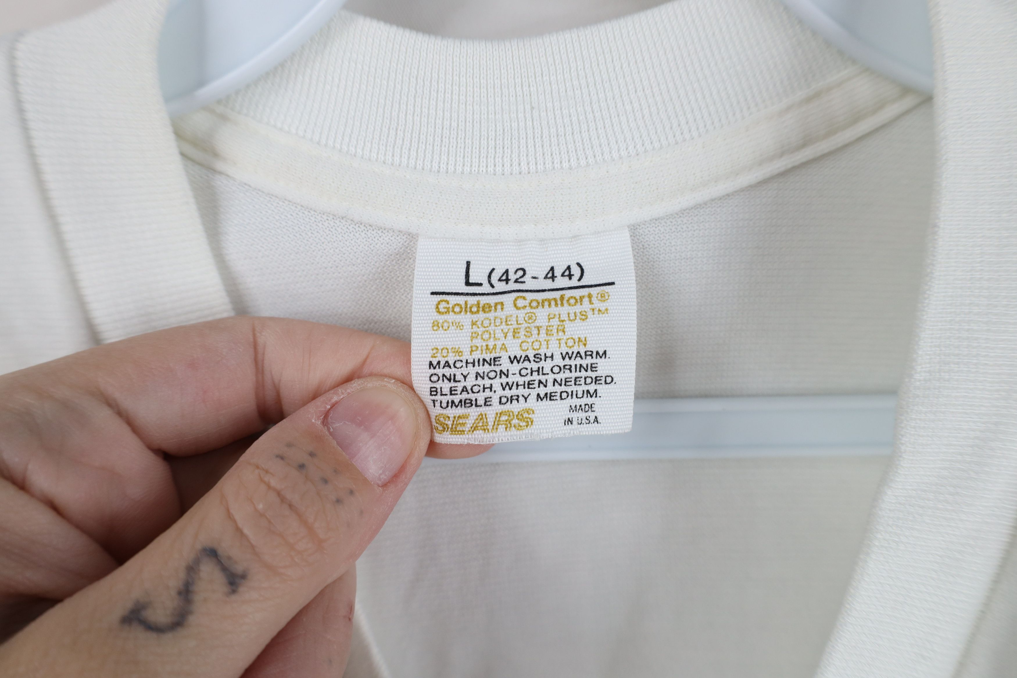 Vintage Vintage 70s Streetwear Short Sleeve T-Shirt White USA Size US L / EU 52-54 / 3 - 4 Thumbnail