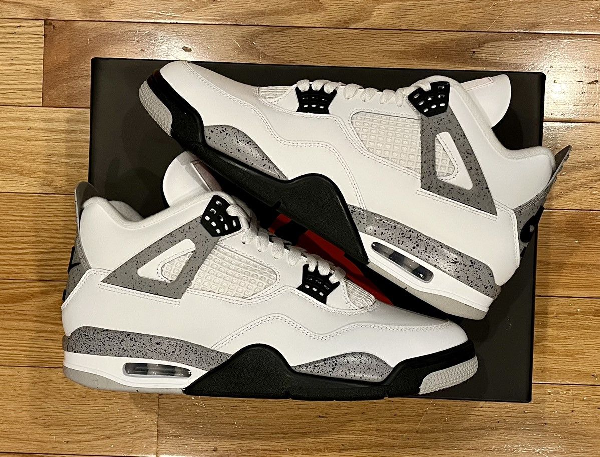 Brand New-Nike Air Jordan 4 Retro White Cement 2025