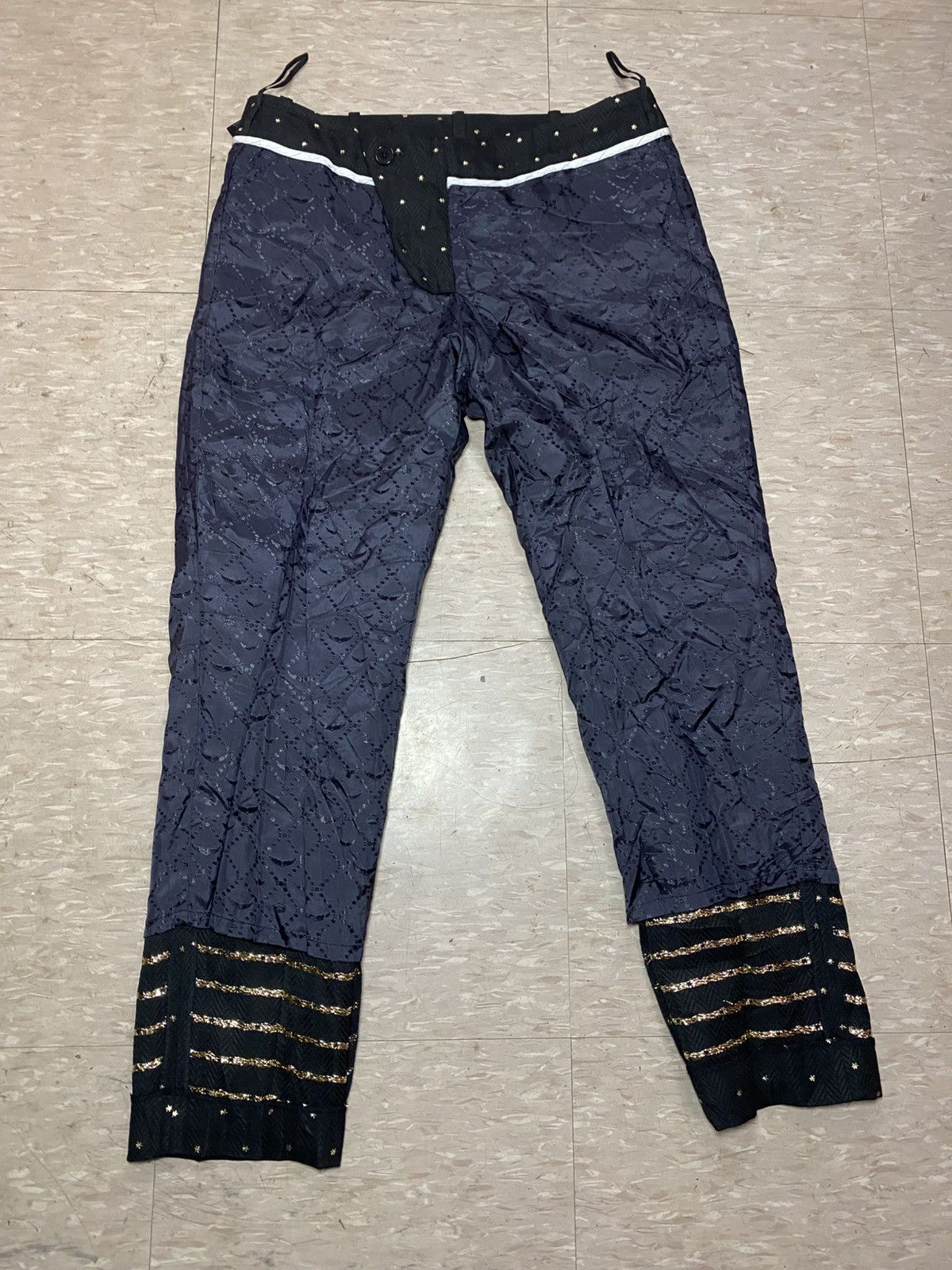 Vintage × Zadig & Voltaire Zadig & Voltaire black gold wool trousers pants Size 30" / US 8 / IT 44 - 10 Thumbnail