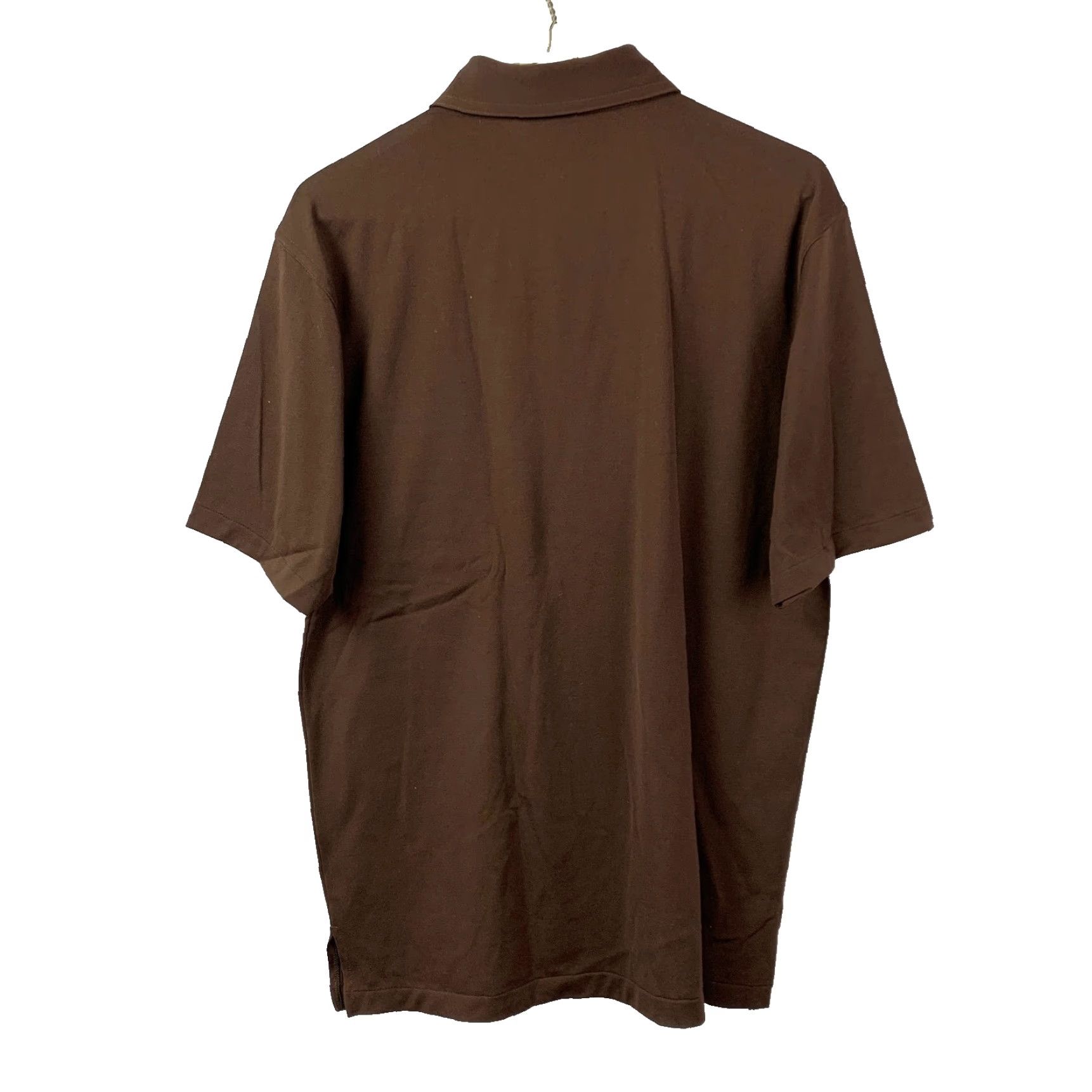 Vintage VINTAGE 90s Robert Bruce Polo Brown Large Shirt Men Regular Short Sleeve Preppy Cotton Blend Polo Shirt Size US L / EU 52-54 / 3 - 5 Thumbnail