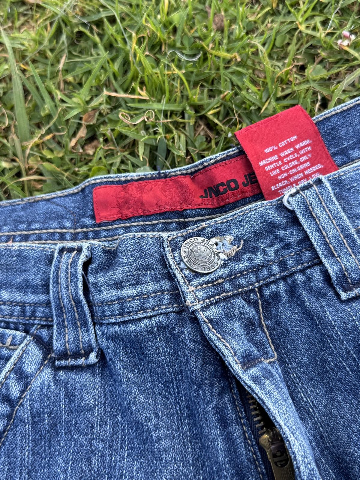 JNCO JNCO Wide Leg Baggy Carpenter Blue Jeans Size US 32 / EU 48 - 13 Thumbnail