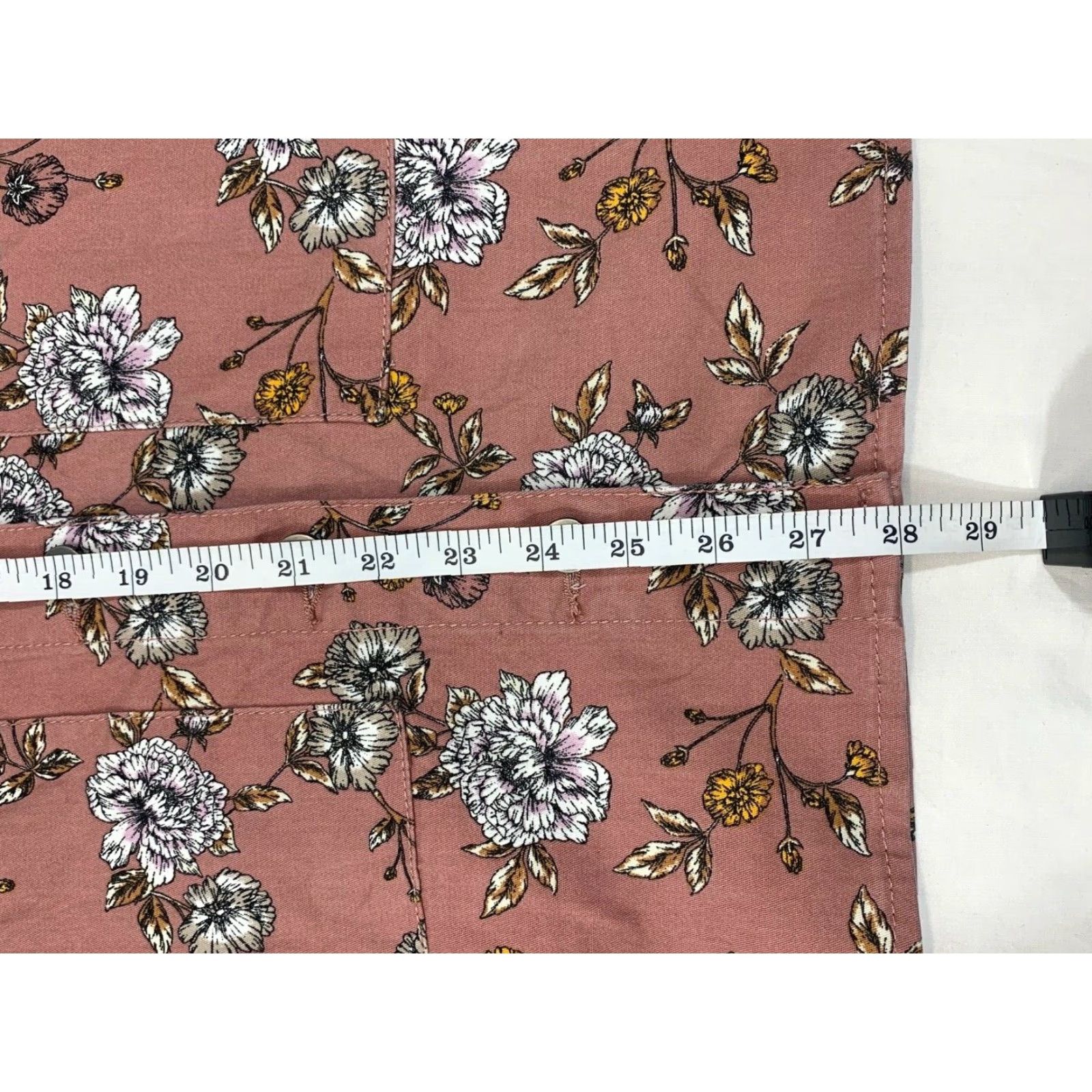 Vintage TinselTown Pink Floral Overalls Dress XL Women Casual Party/Cocktail Workwear Knee Length Sleeveless Pullover Cotton Blend Vintage No Size 40" / US 18 - 6 Thumbnail
