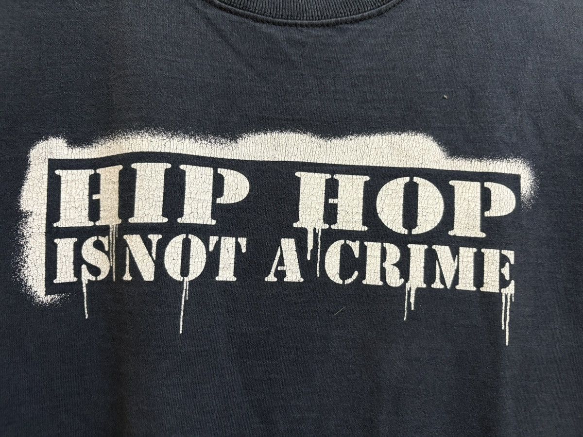 Rap Tees Vintage Hip Hop Is Not A Crime The Drop Base Band Rap Tee Size US S / EU 44-46 / 1 - 5 Thumbnail