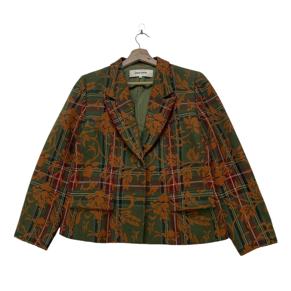 Designer Gorgeous Pierre Cardin Real Live Floral Printed Jacket Size M / US 6-8 / IT 42-44 - 1 Thumbnail