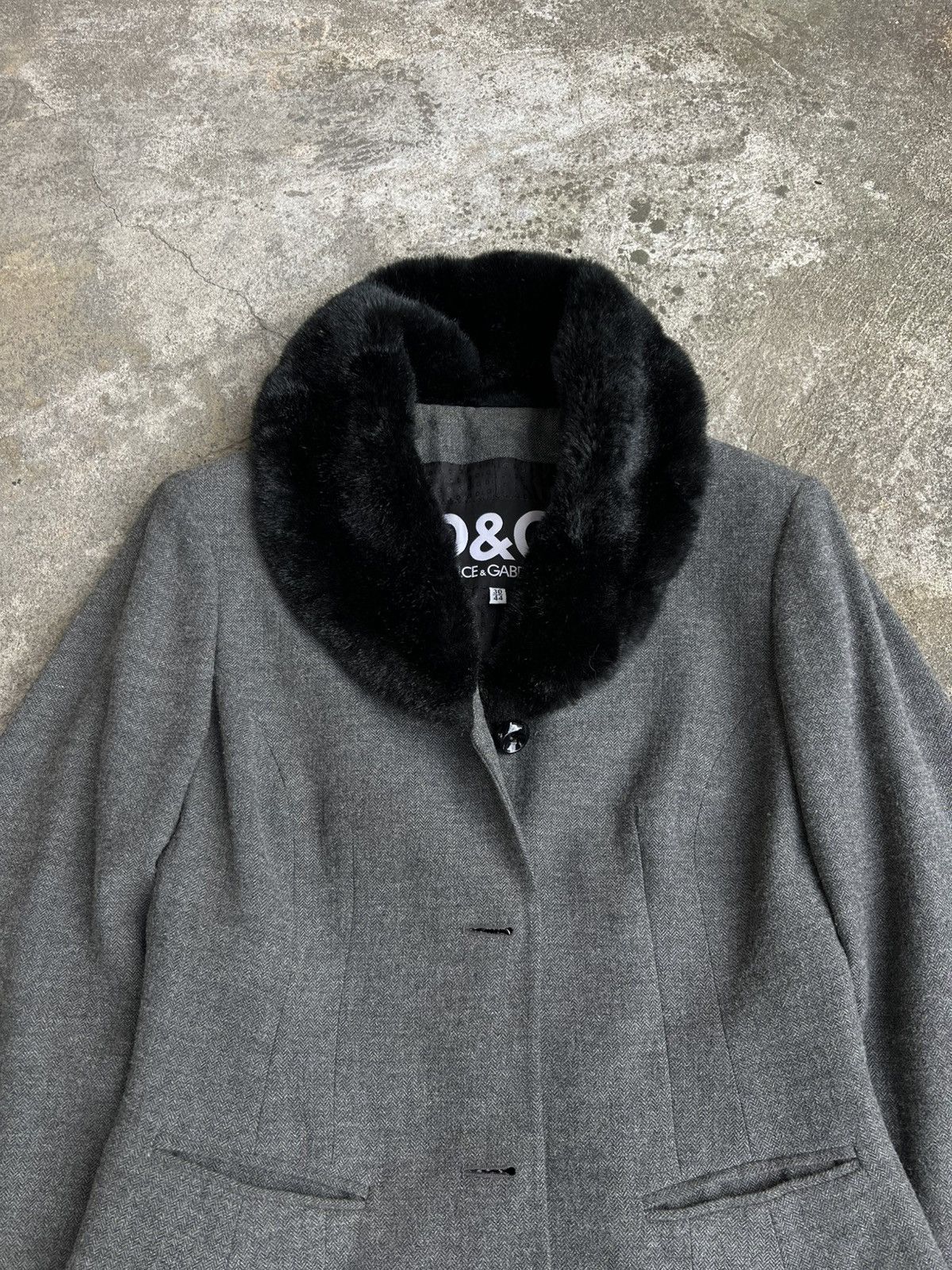 Dolce & Gabbana Dolce & Gabbana Jakes Wool Coat Blazer Fur Archive Luxury Size M / US 6-8 / IT 42-44 - 4 Thumbnail