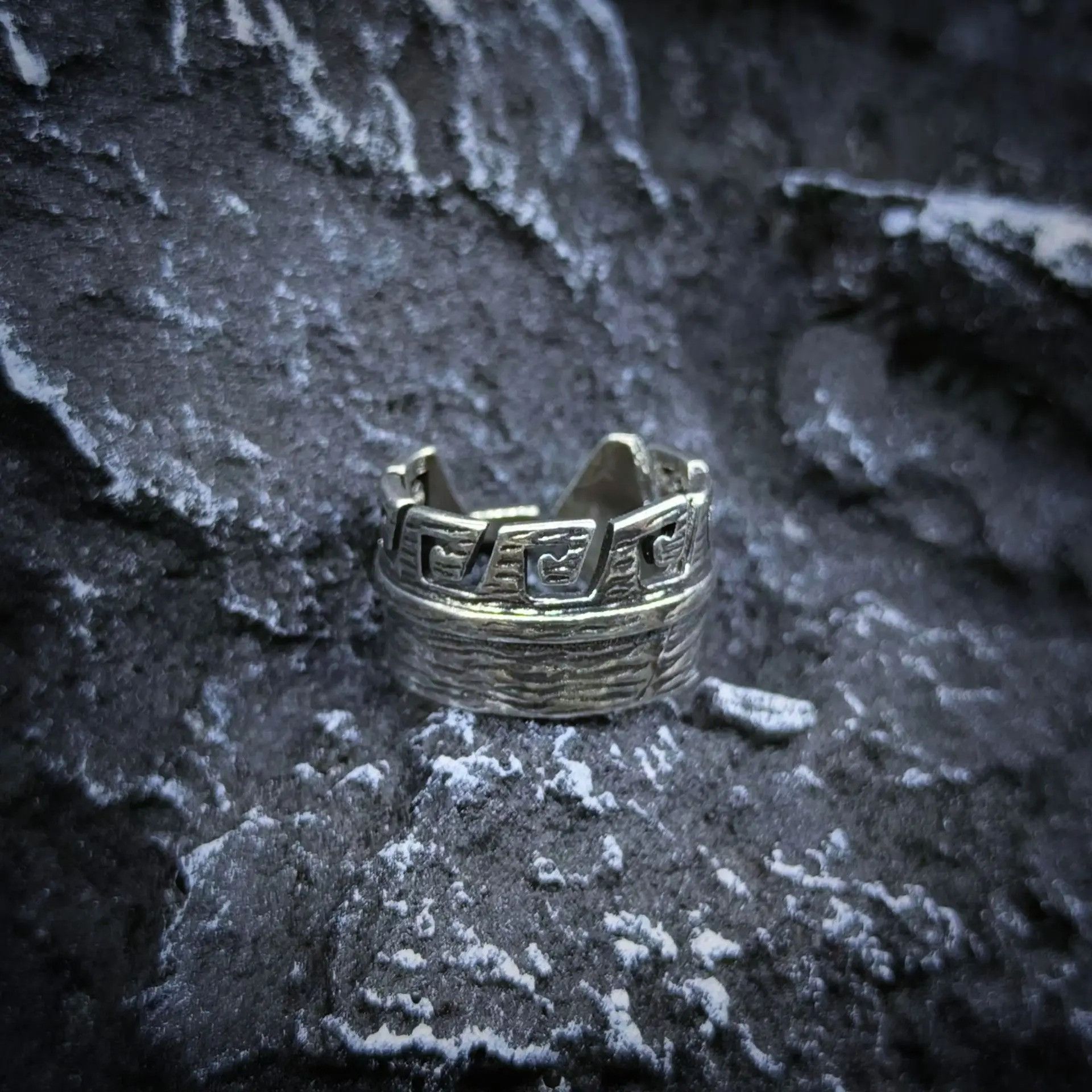 Japanese Brand × Jewelry × Vintage Feather Wide Ring Size ONE SIZE - 3 Thumbnail