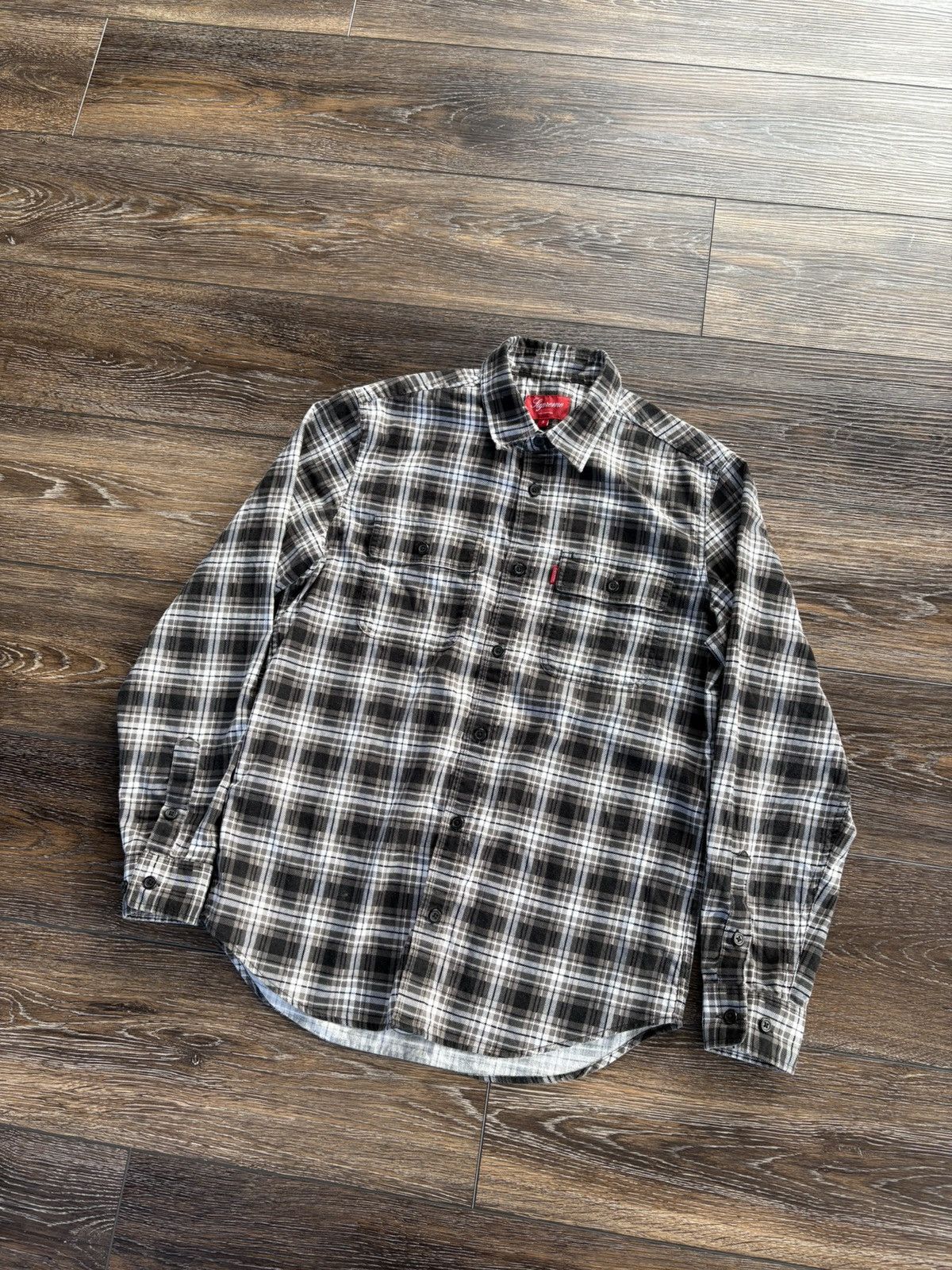 Supreme Supreme Plaid Button Up Flannel Shirt Size US S / EU 44-46 / 1 - 1 Thumbnail