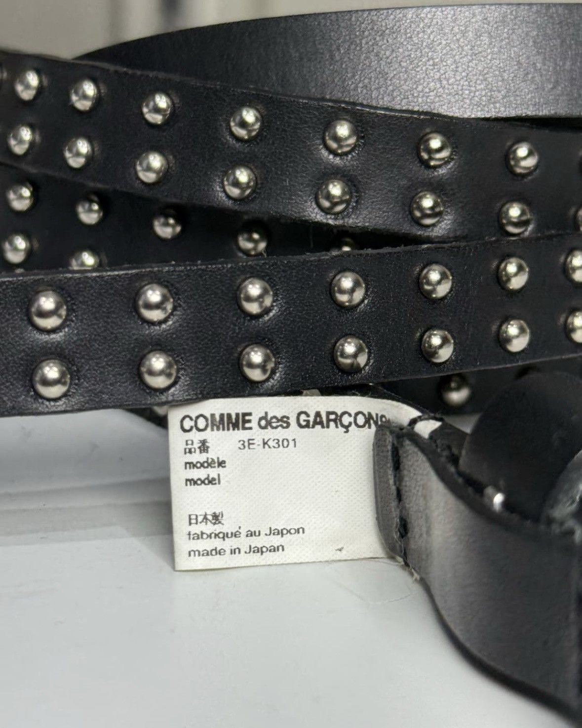 Comme des Garcons CDG STUDDED BELT Size ONE SIZE - 2 Thumbnail
