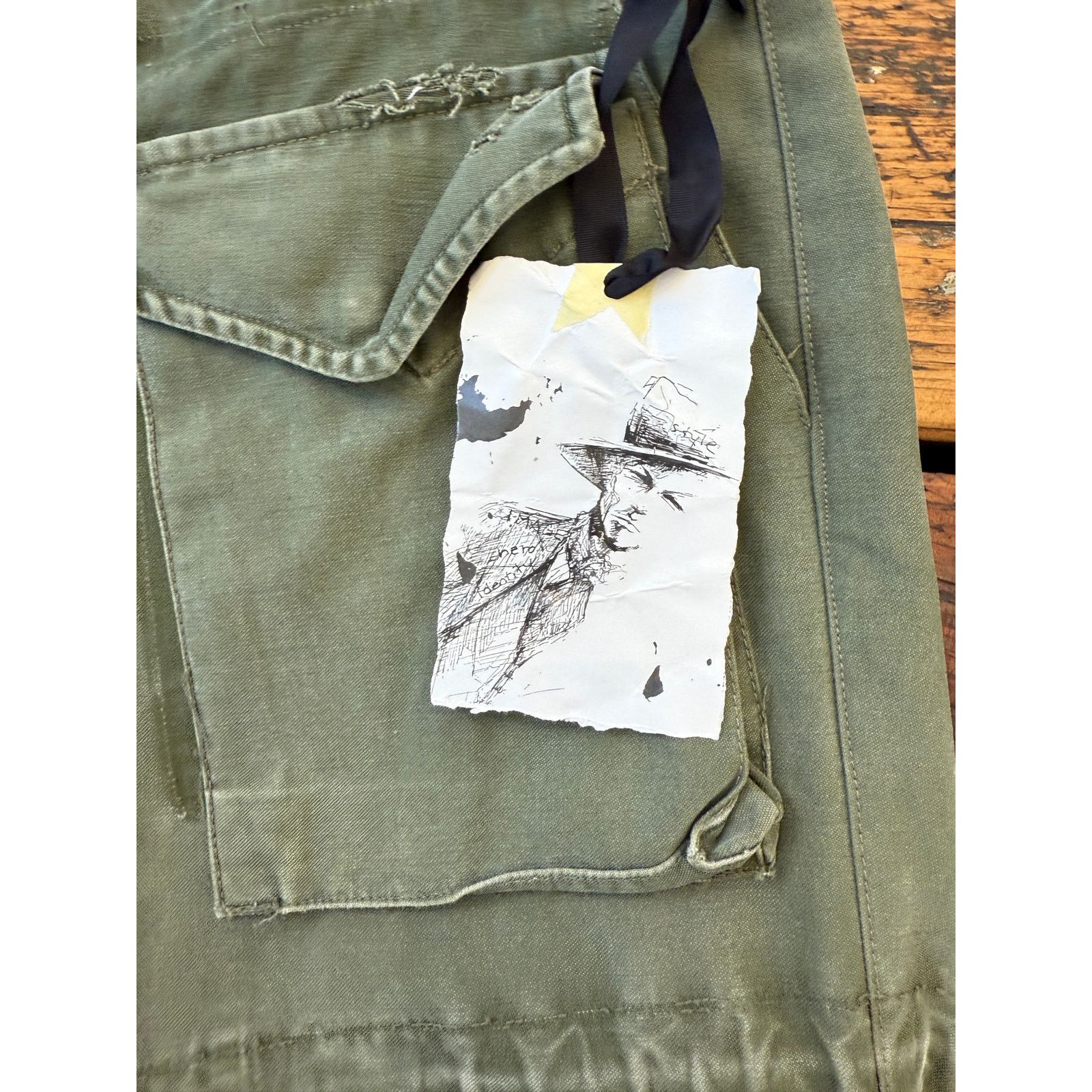 Greg Lauren Greg Lauren SAMPLE GL2020 Racing Split Tent Cargo Pants Size US 34 / EU 50 - 5 Thumbnail