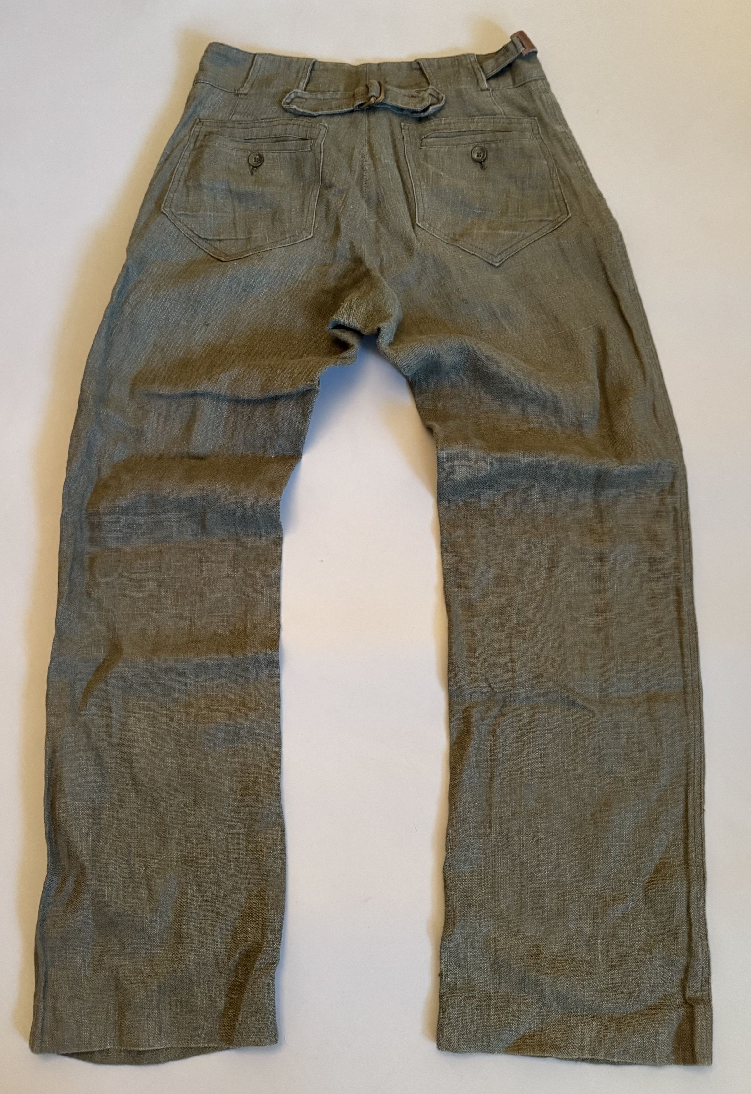 Dolce & Gabbana Vintage 2000s Dolce & Gabbana Olive Pants Size 30 Size 30" / US 8 / IT 44 - 1 Thumbnail