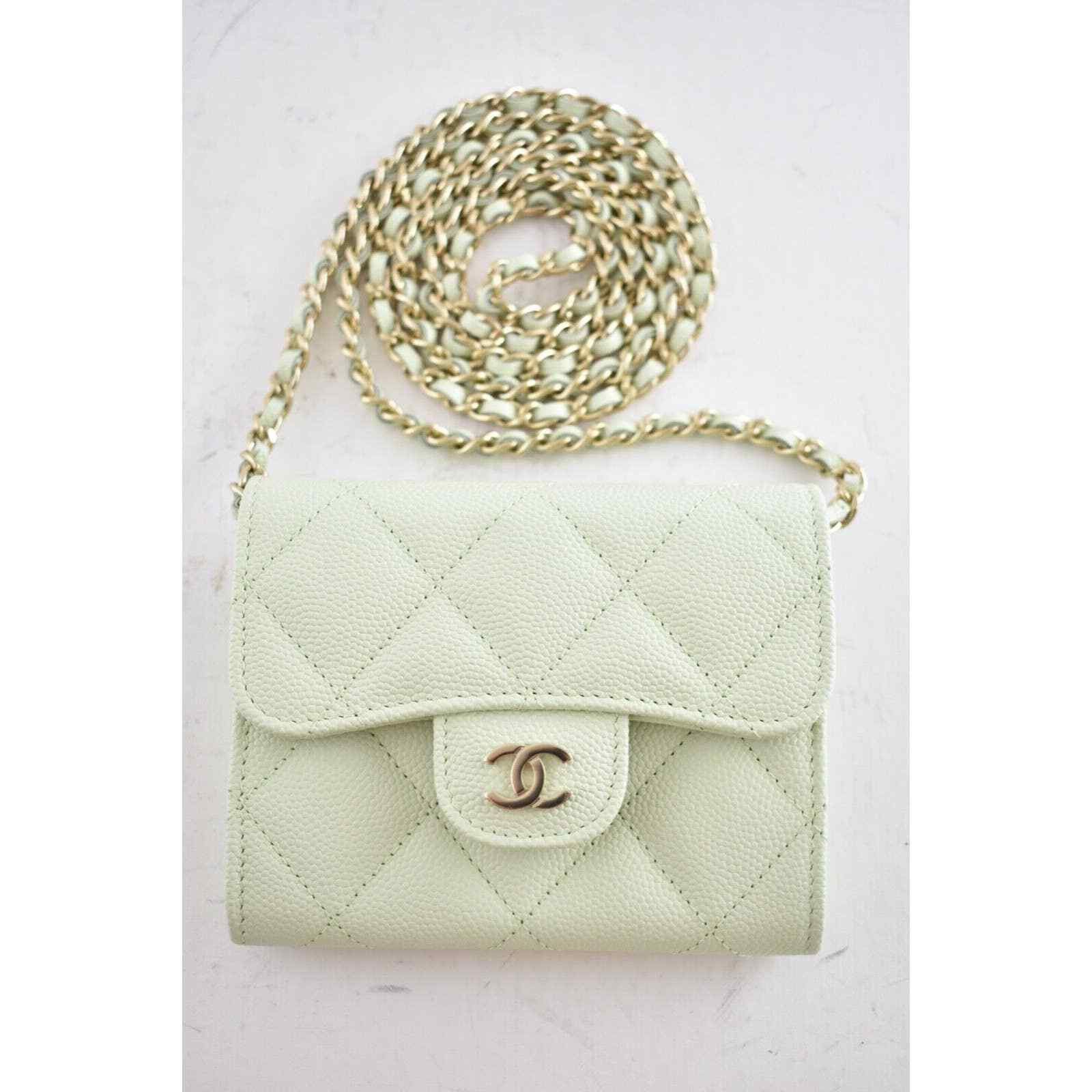 Chanel Chanel Mini Wallet On Chain Gold Card Shoulder Crossbody Bag Size ONE SIZE - 2 Thumbnail