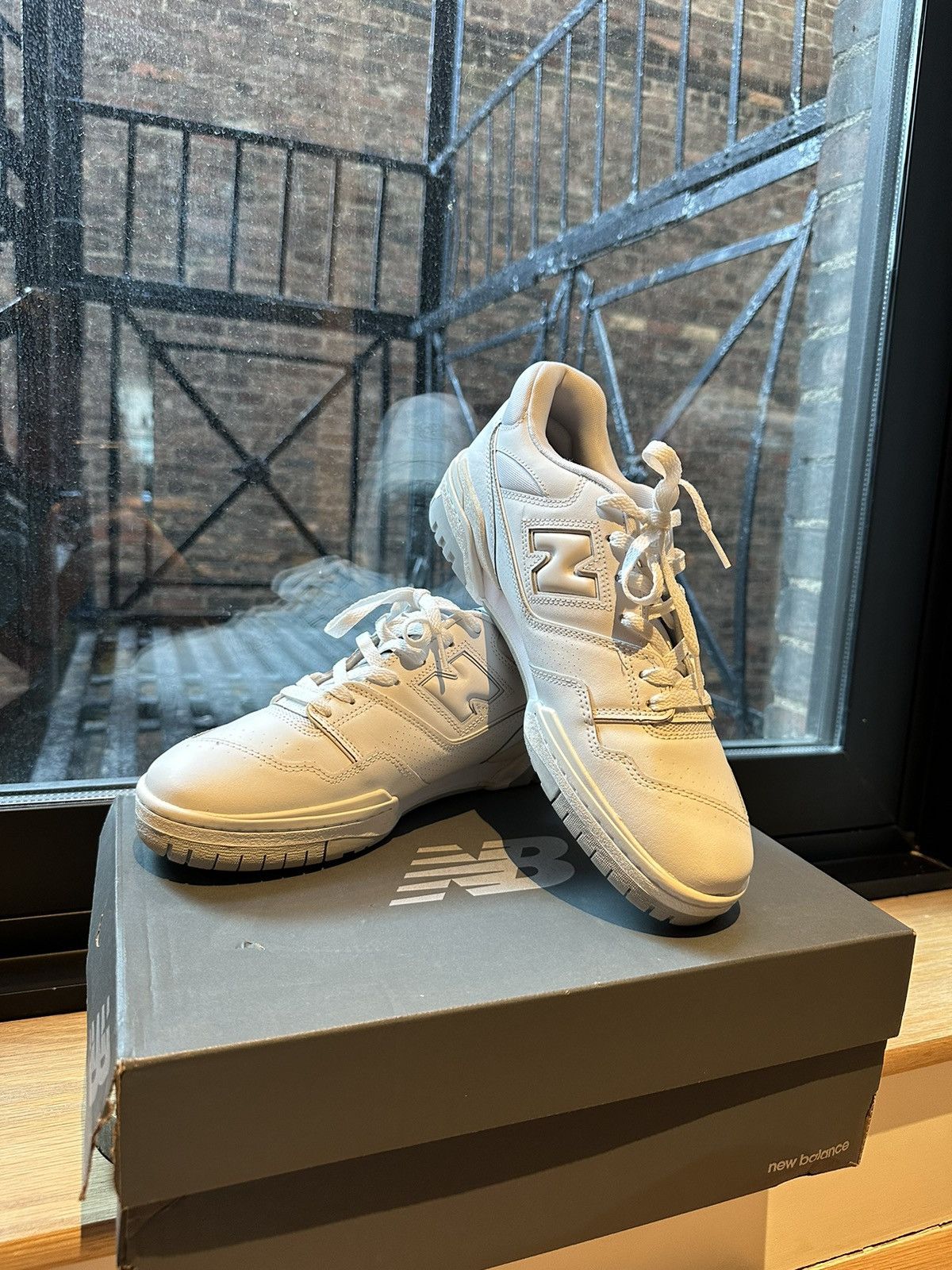 new balance 550 white grey