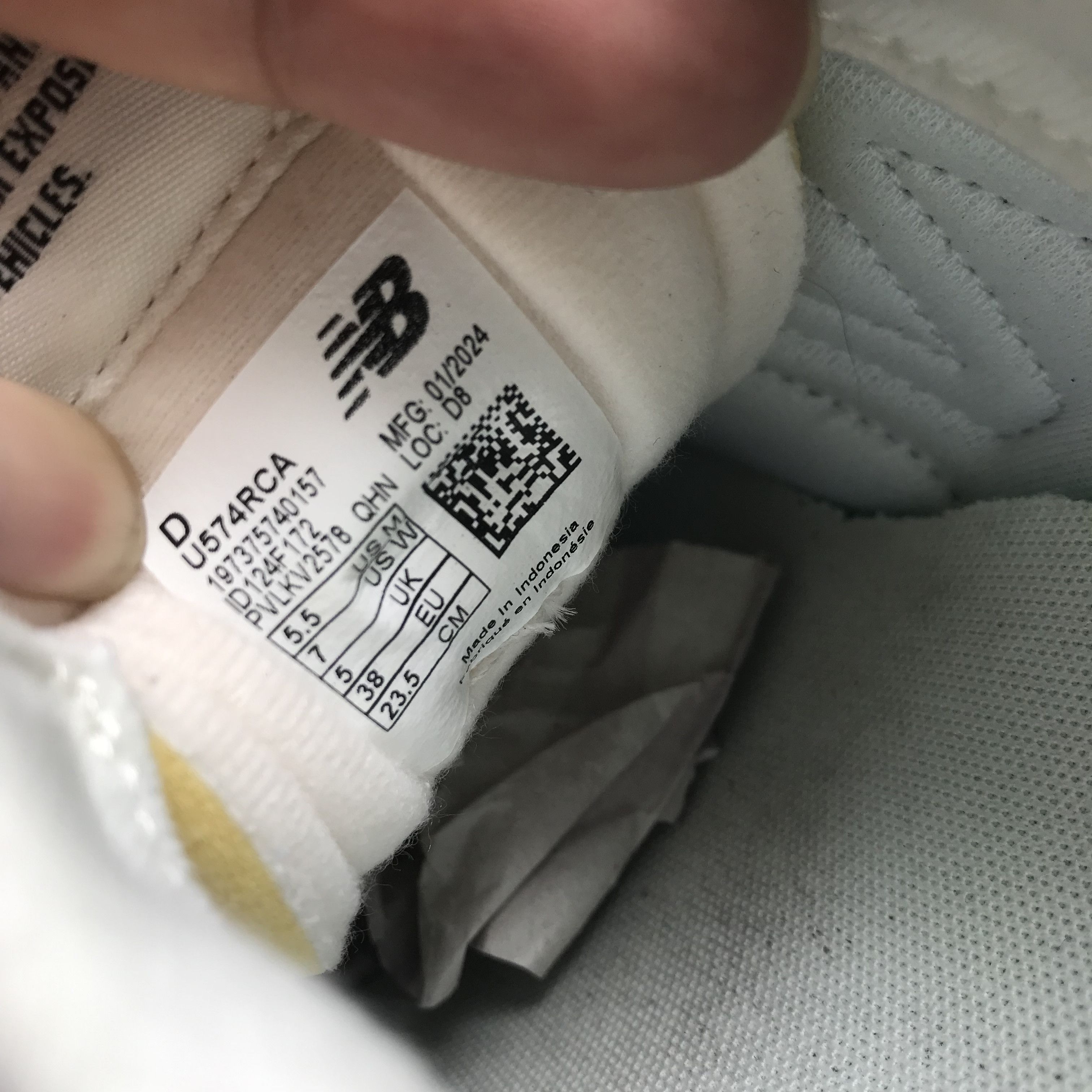 Hypebeast × New Balance New Balance 574 Blue Laguna Sea Salt U574RCA U RCA sneakers Size US 5.5 / EU 38 - 7 Thumbnail