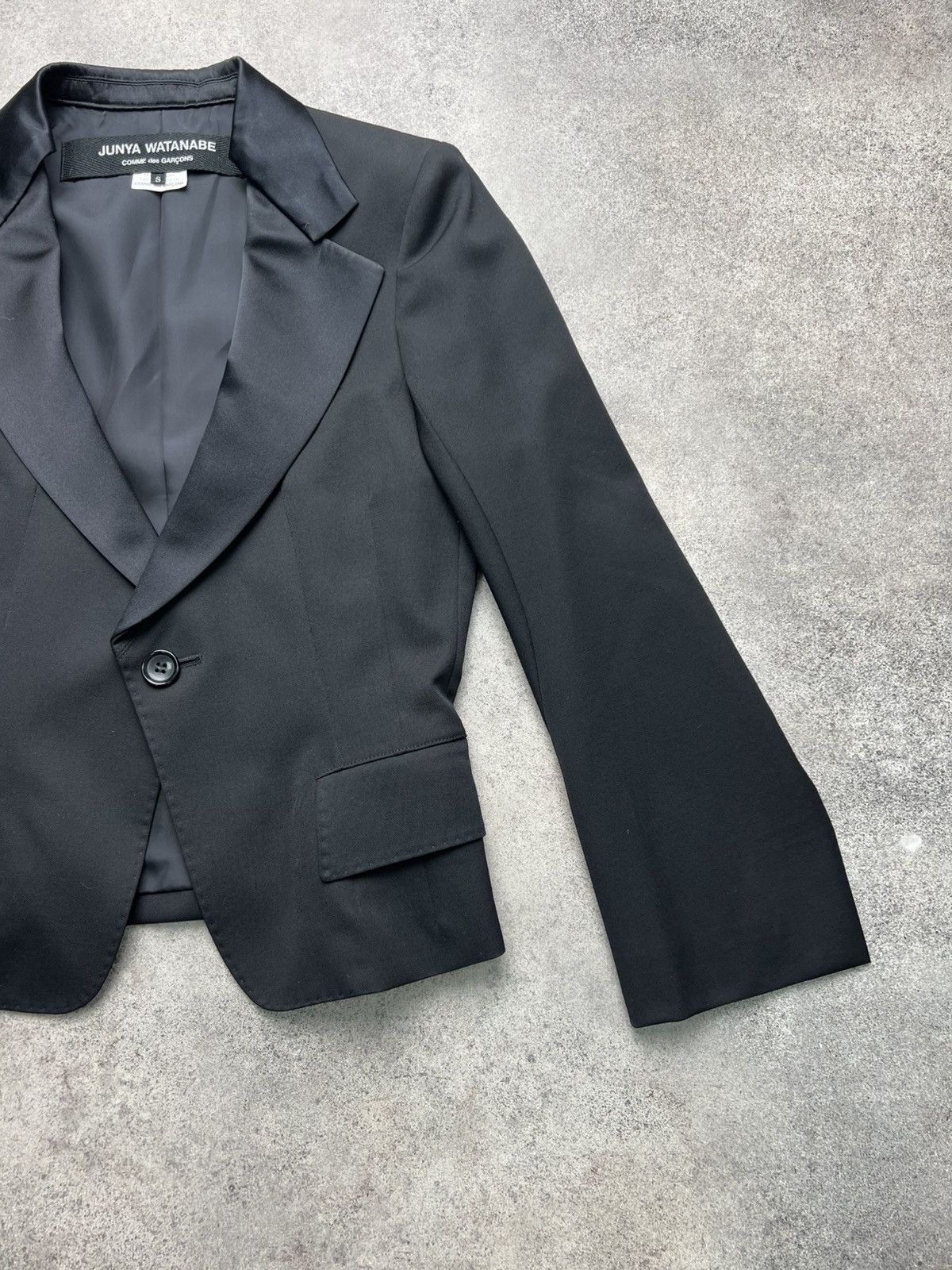 Comme des Garcons Junya Watanabe Comme des garcons black cropped blazer Size S / US 4 / IT 40 - 3 Thumbnail