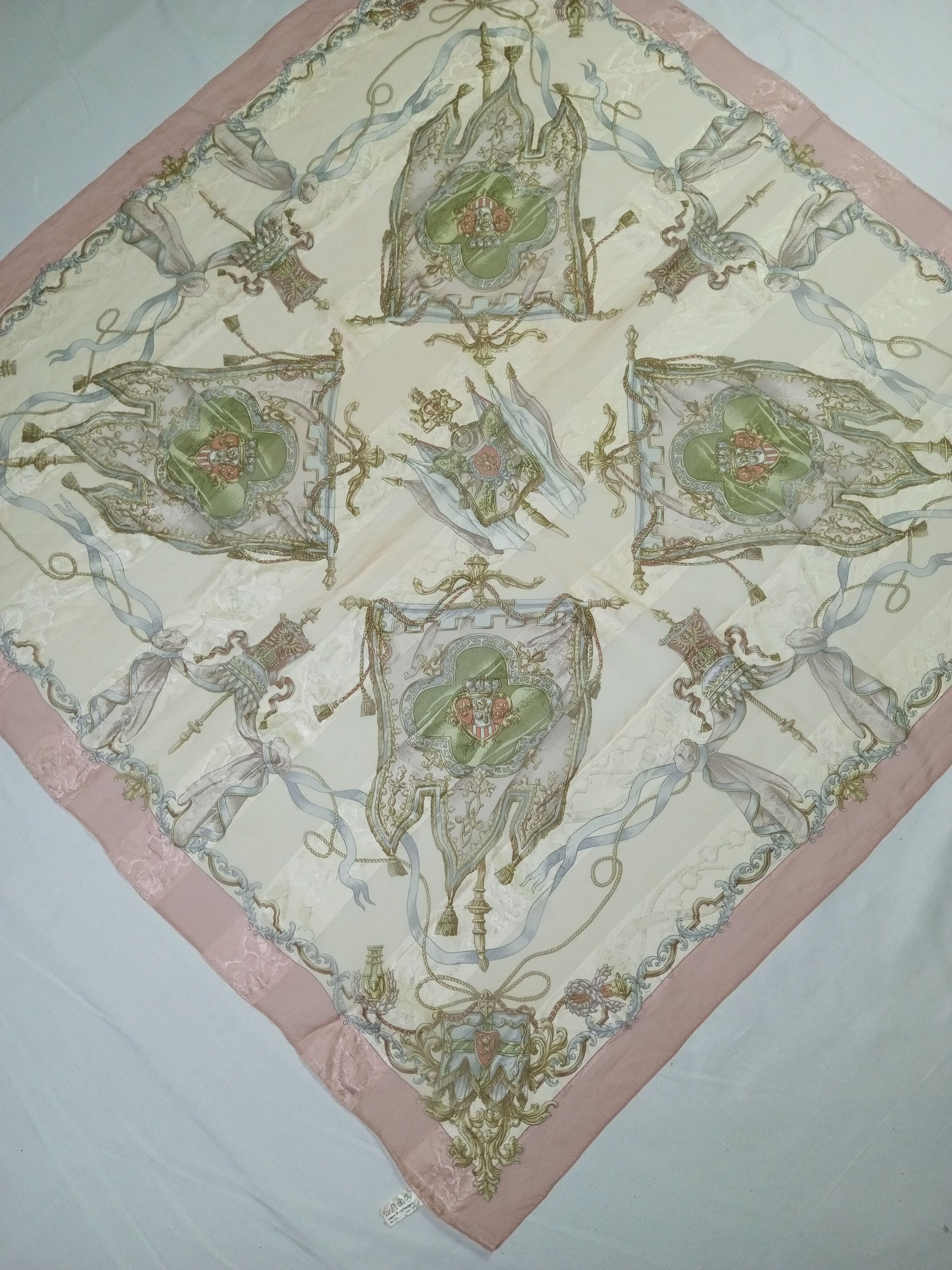 Japanese Brand FB Silk Scarf Handkerchief Neckerchief Size ONE SIZE - 3 Thumbnail