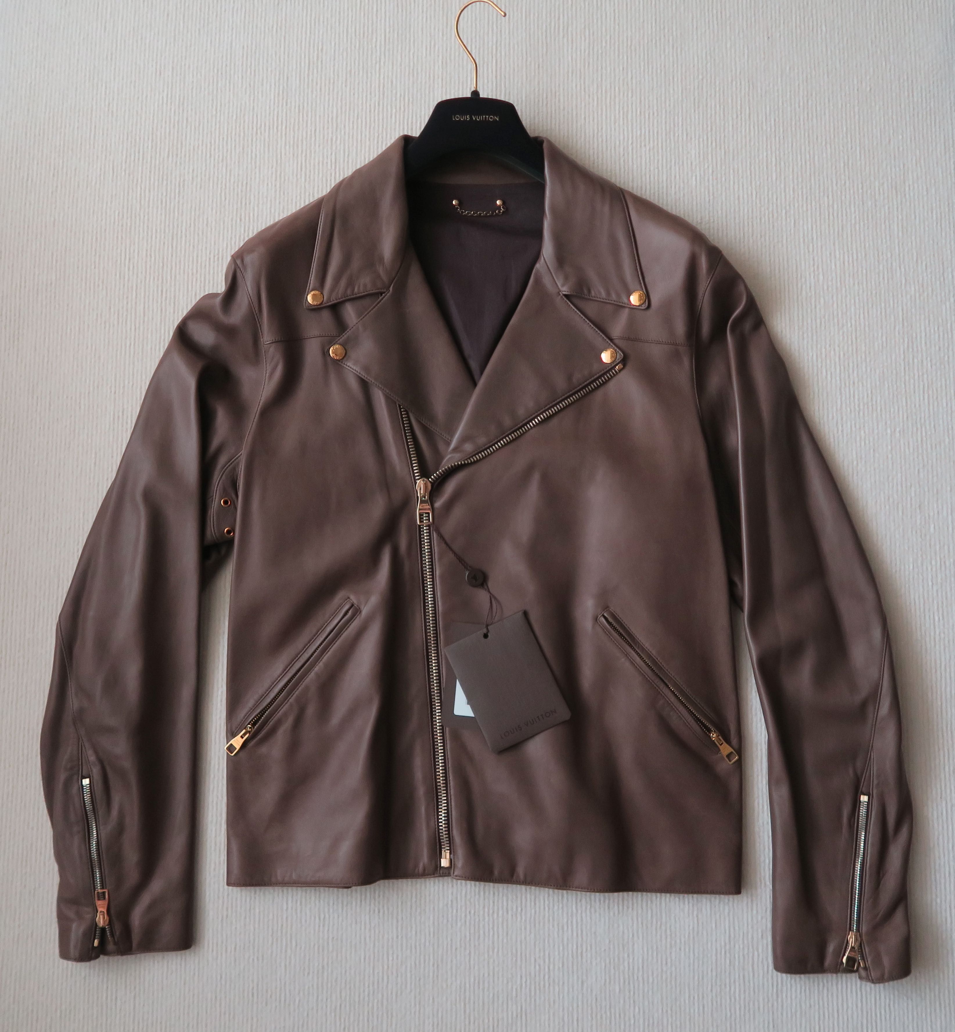 Louis Vuitton Louis Vuitton Biker Style Lambskin Leather Jacket Size US L / EU 52-54 / 3 - 1 Thumbnail