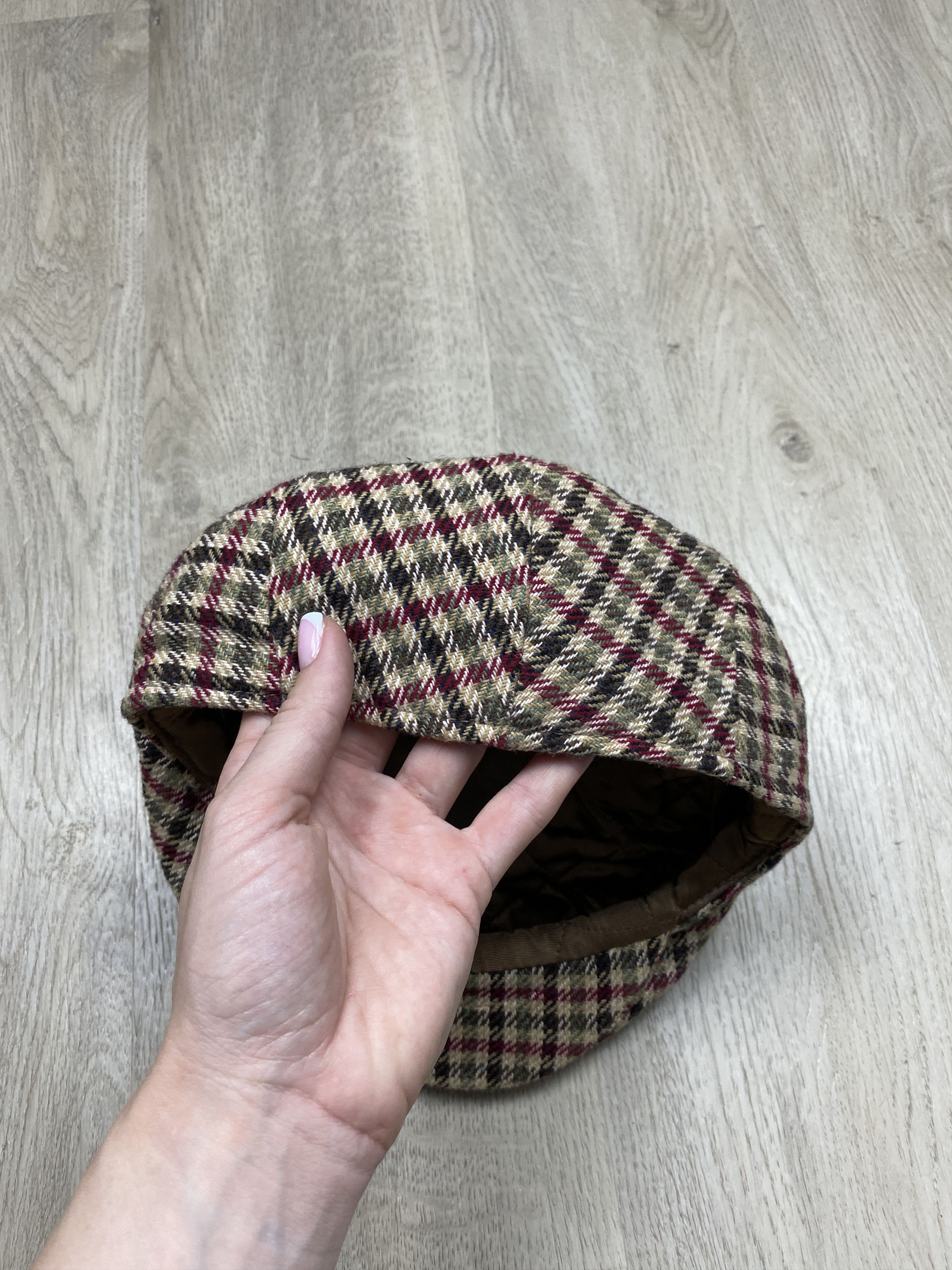 Vintage Vintage Mens Wool Flat Cap Hat Size ONE SIZE - 5 Thumbnail