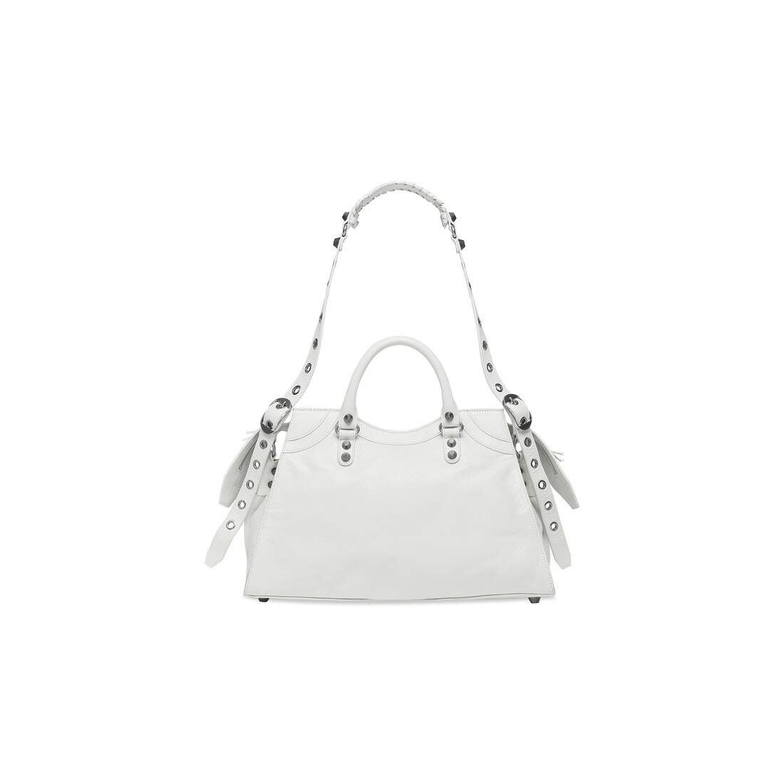 Balenciaga o1mt1gz0125 Size: OS / Neo Cagole City Handbag in White Size ONE SIZE - 5 Thumbnail