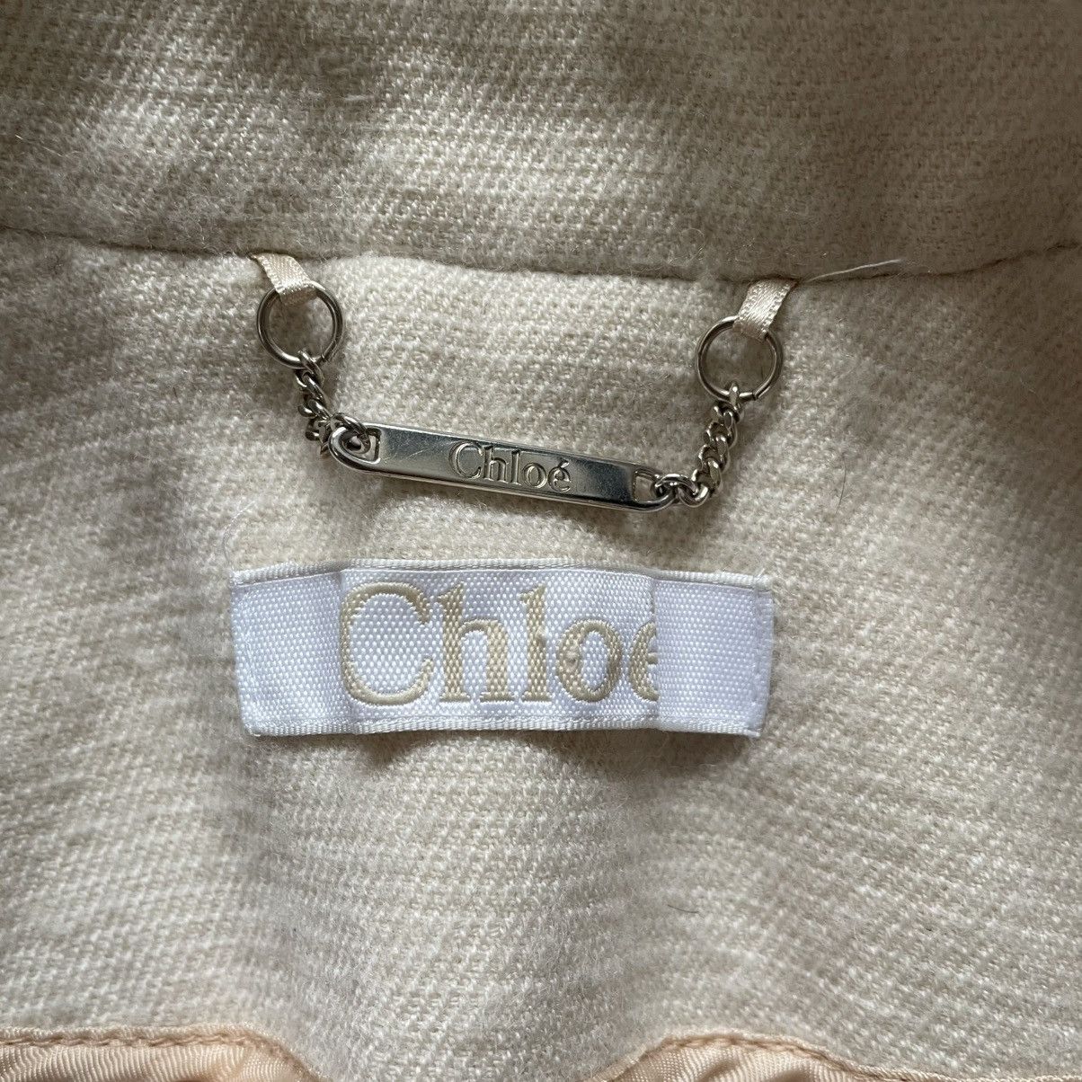 Chloe Chloé FW13 Clare Waight Keller Natural Virgin Wool Over Coat Size S / US 4 / IT 40 - 6 Thumbnail