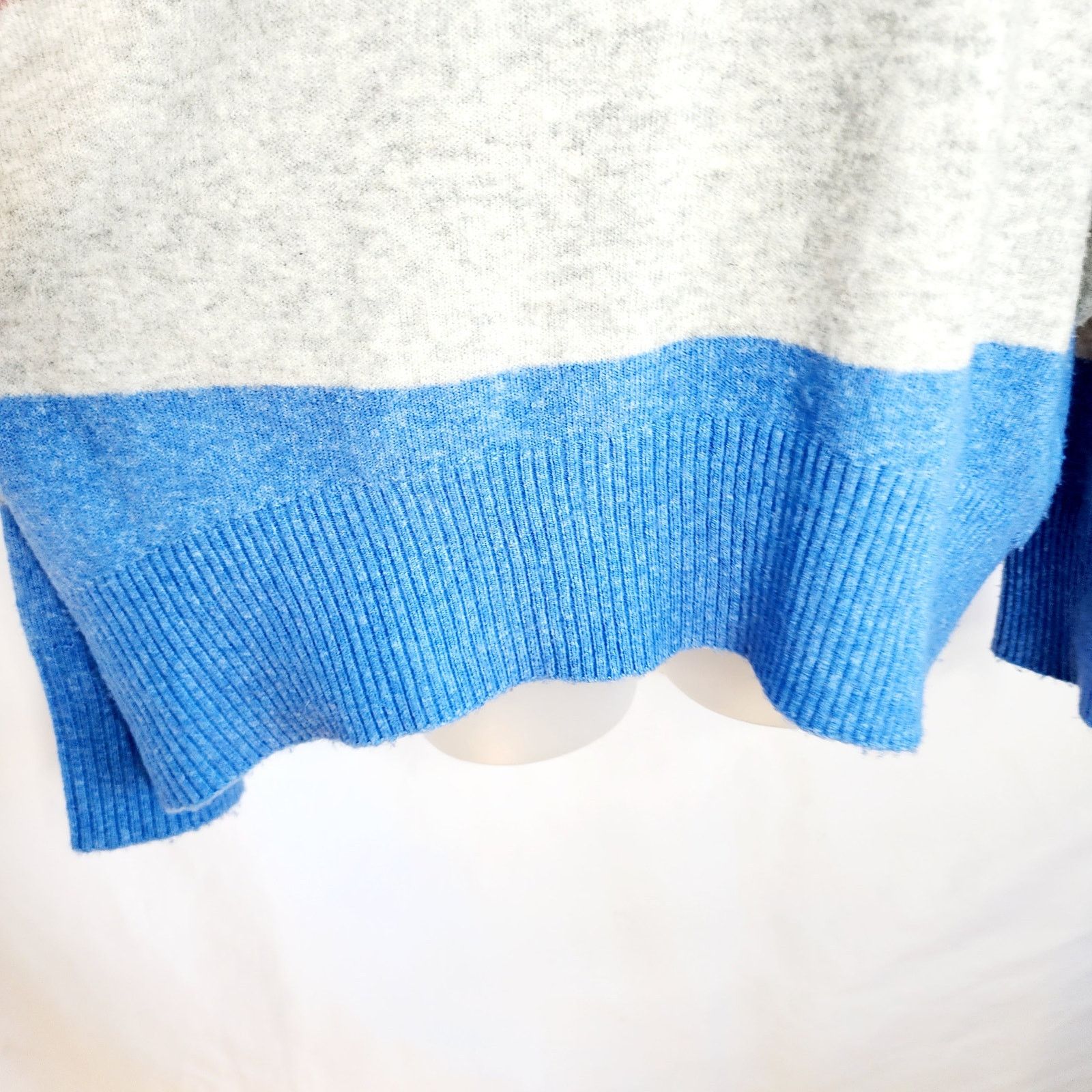 Other A New Day Purple, Gray & Blue Striped Winter Sweater Size M / US 6-8 / IT 42-44 - 8 Thumbnail