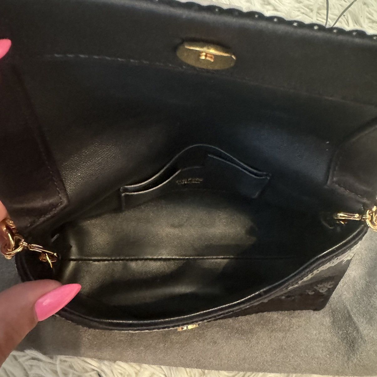 Tom Ford Tom Ford Sequin Mini Chain Bag - Black - Gold - LIKE NEW! Size ONE SIZE - 11 Thumbnail