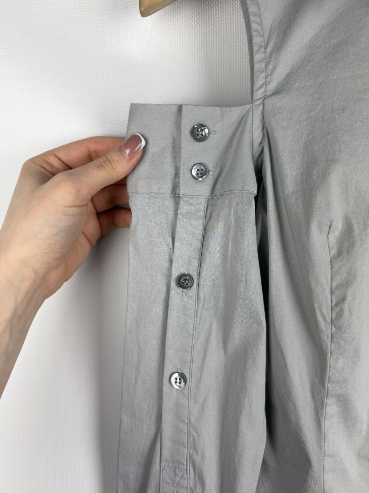 Masnada Masnada Avant-garde Off The Shoulder Button Up Shirt Top Size M / US 6-8 / IT 42-44 - 15 Thumbnail