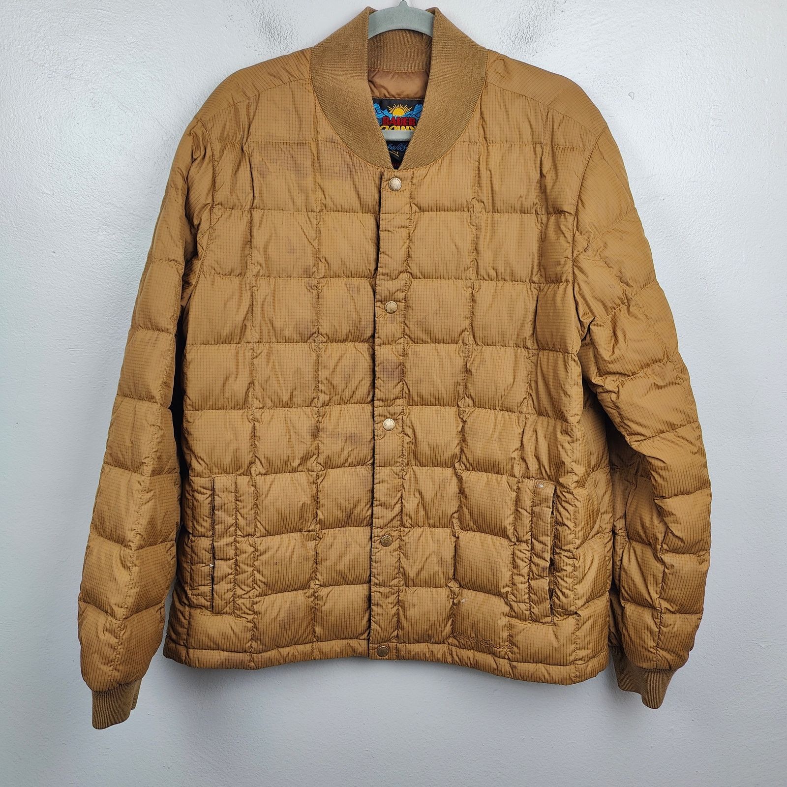 Eddie Bauer Eddie Bauer Original 1957 Down Super Sweater Mens Large Tan Size US L / EU 52-54 / 3 - 1 Thumbnail