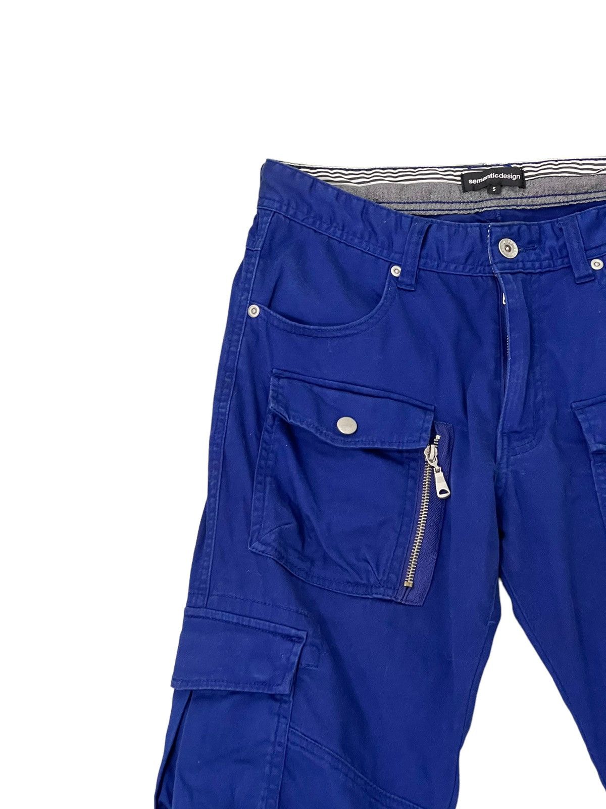 Japanese Brand Cargo Slim Bush Pant Semantic Design 6🟦6 Size US 28 / EU 44 - 6 Thumbnail