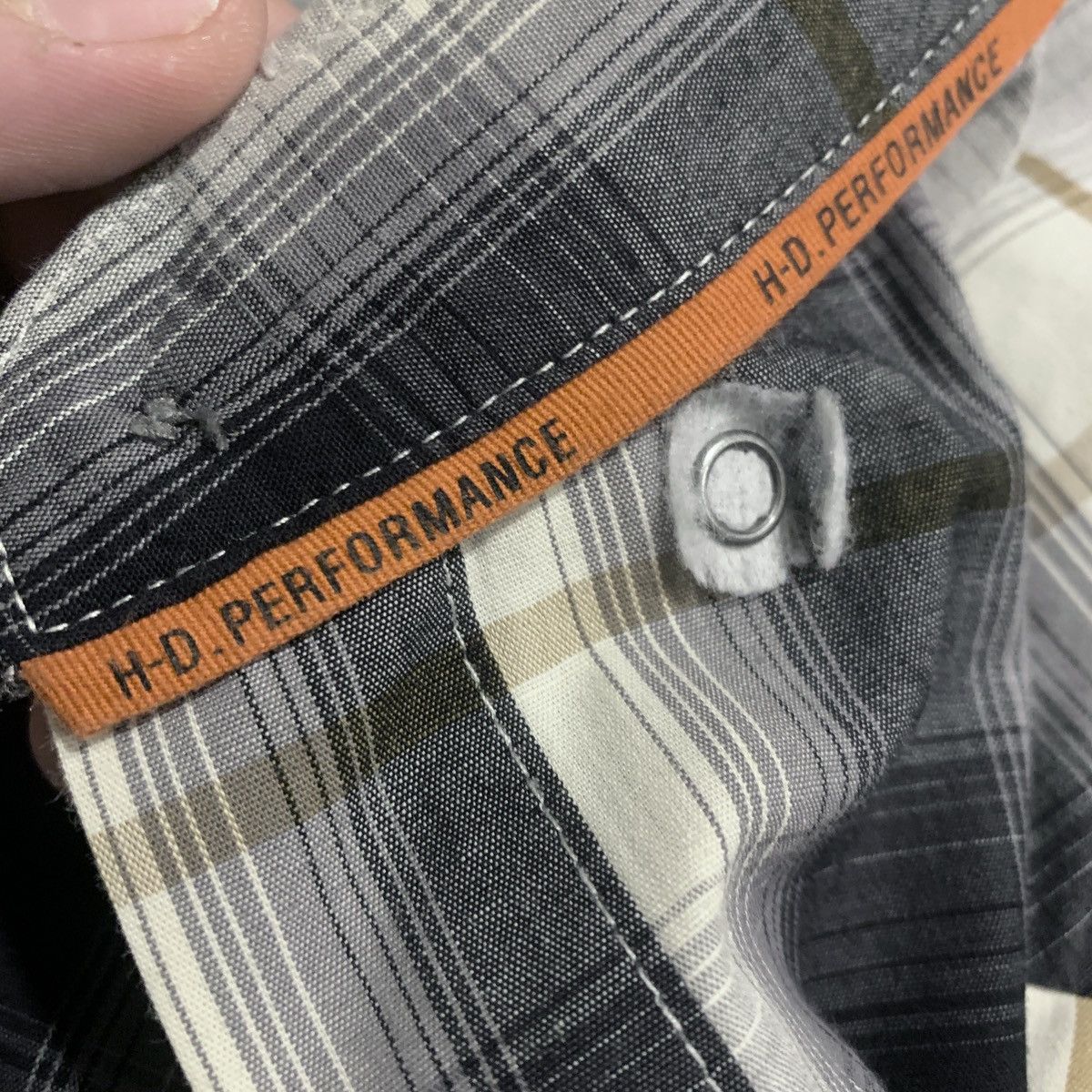 Harley Davidson Harley Davidson Plaid Camp Shirt Grey Large Embroidered SS Size US L / EU 52-54 / 3 - 10 Thumbnail