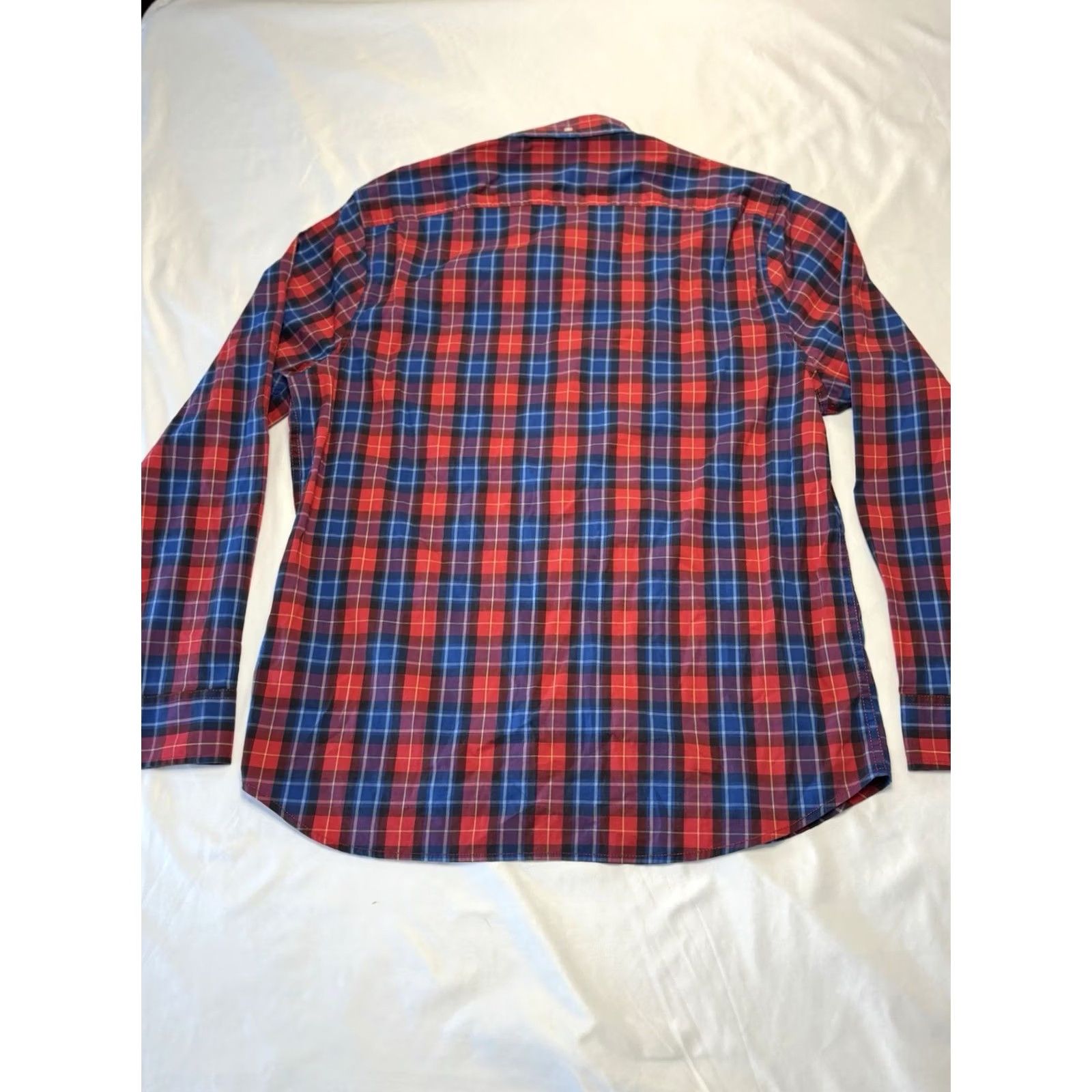 Chubbies Chubbies Plaid Checkered Button Front Flannel Shirt Mens Large Red Blue Size US L / EU 52-54 / 3 - 8 Thumbnail