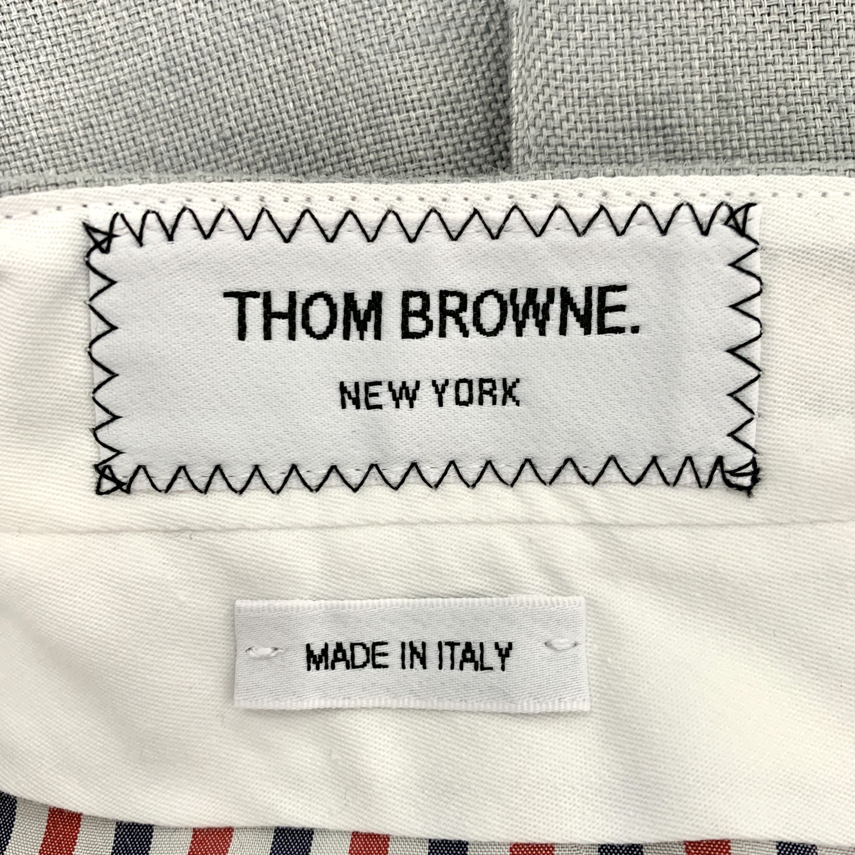 Thom Browne Thom Browne Grey classic wool pleated skirt Size S / US 4 / IT 40 - 6 Thumbnail