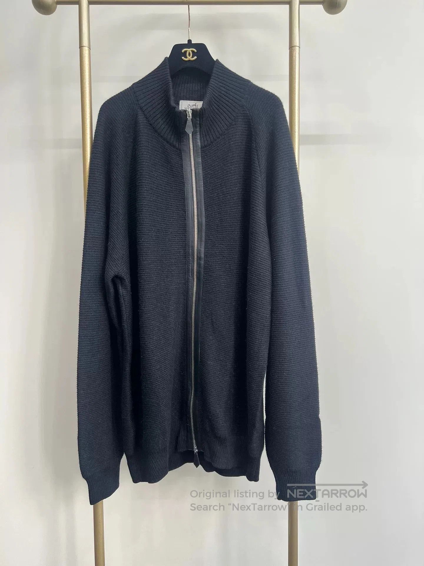 Hermes Hermes Alpaca Knit Zip Jacket XXL. Size US XXL / EU 58 / 5 - 1 Thumbnail
