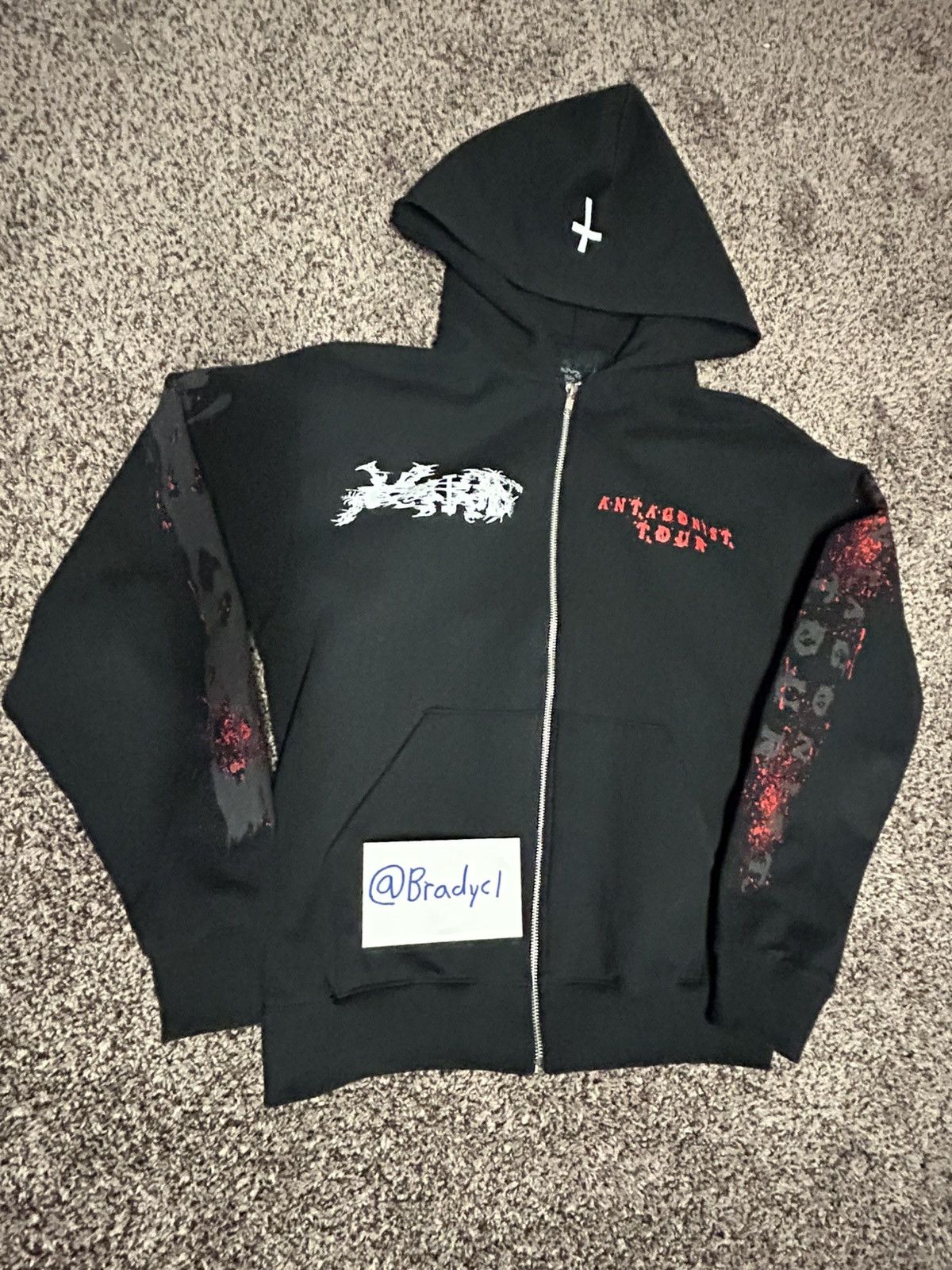 Ken Carson Ken Carson “Upside down Cross” Antagonist 2.0 tour merch Size US M / EU 48-50 / 2 - 1 Thumbnail
