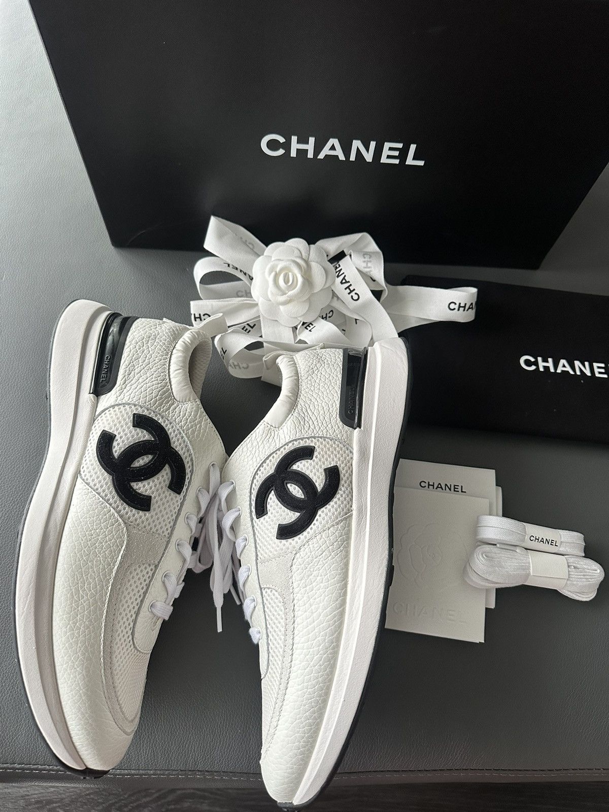 Chanel Super Rare Limited Edition Chanel Logo Men’s Sneaker Size US 11 / EU 44 - 4 Thumbnail