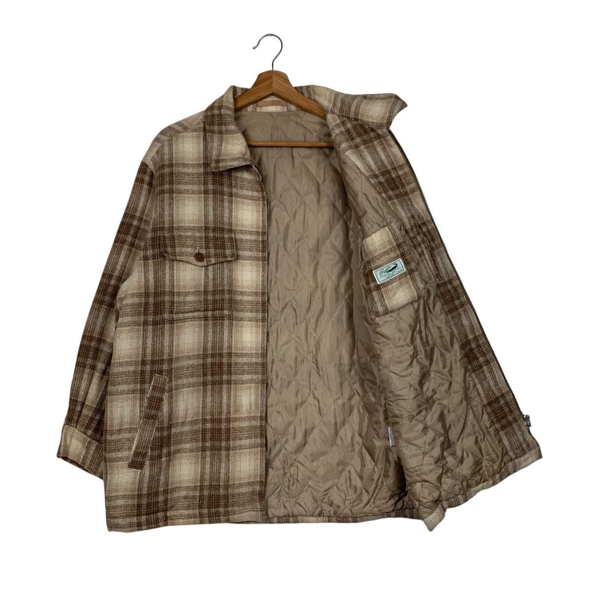 Japanese Brand CROCODILE Checked Four Pocket Flannel Jacket #1662-C74 Size US M / EU 48-50 / 2 - 9 Thumbnail