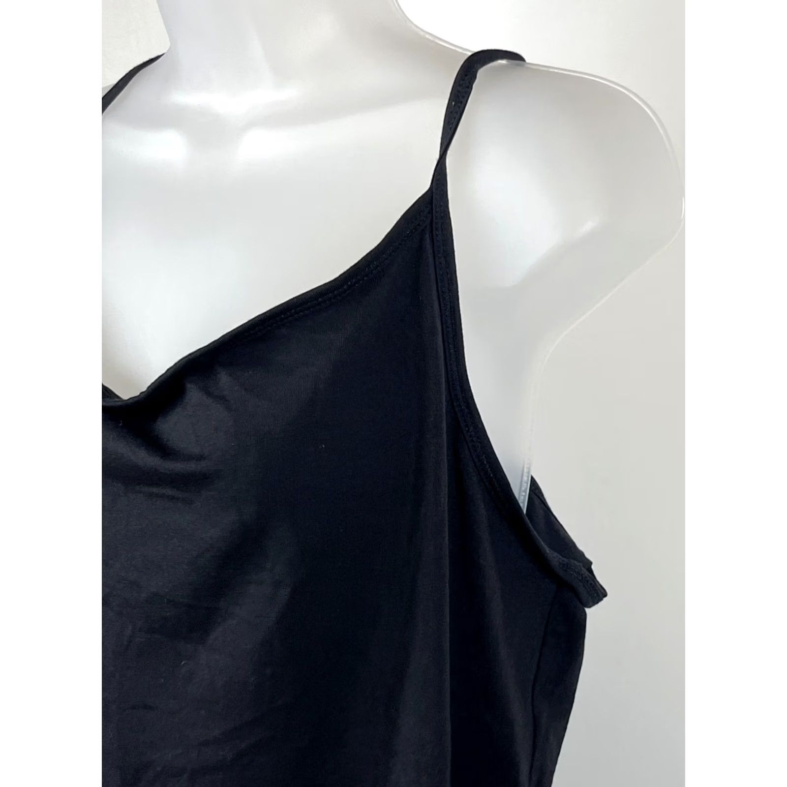 Vintage Maurices Tank Top Womens 1X Black Pullover Sleeveless V Neck Casual Comfort Shirt Adults 1X Black Tank Womens VSN? Size XL / US 12-14 / IT 48-50 - 3 Thumbnail