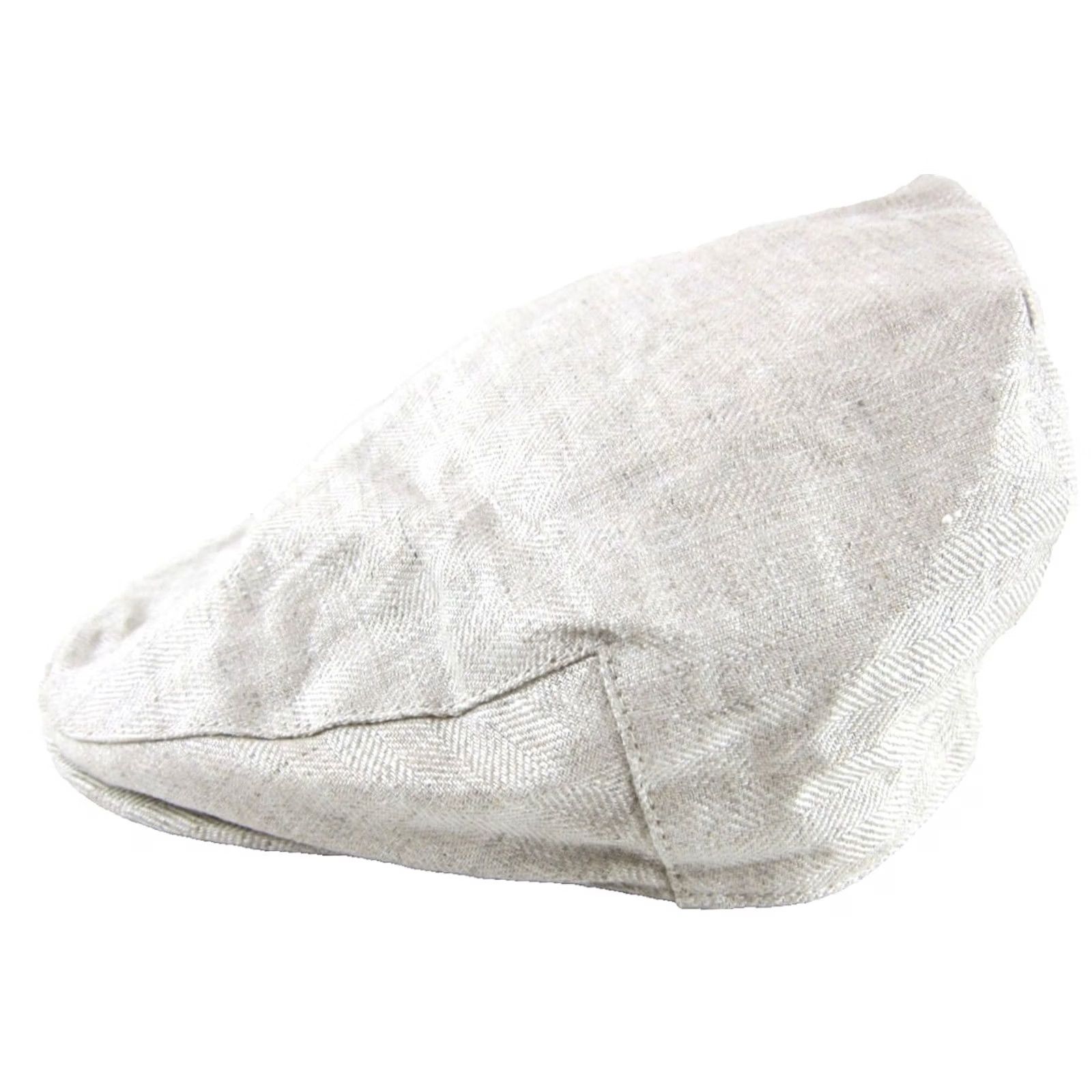 Vintage BOTVELA Linen Ivory Lightweight Breathable Golf Hat 7 1/8 Size ONE SIZE - 5 Thumbnail