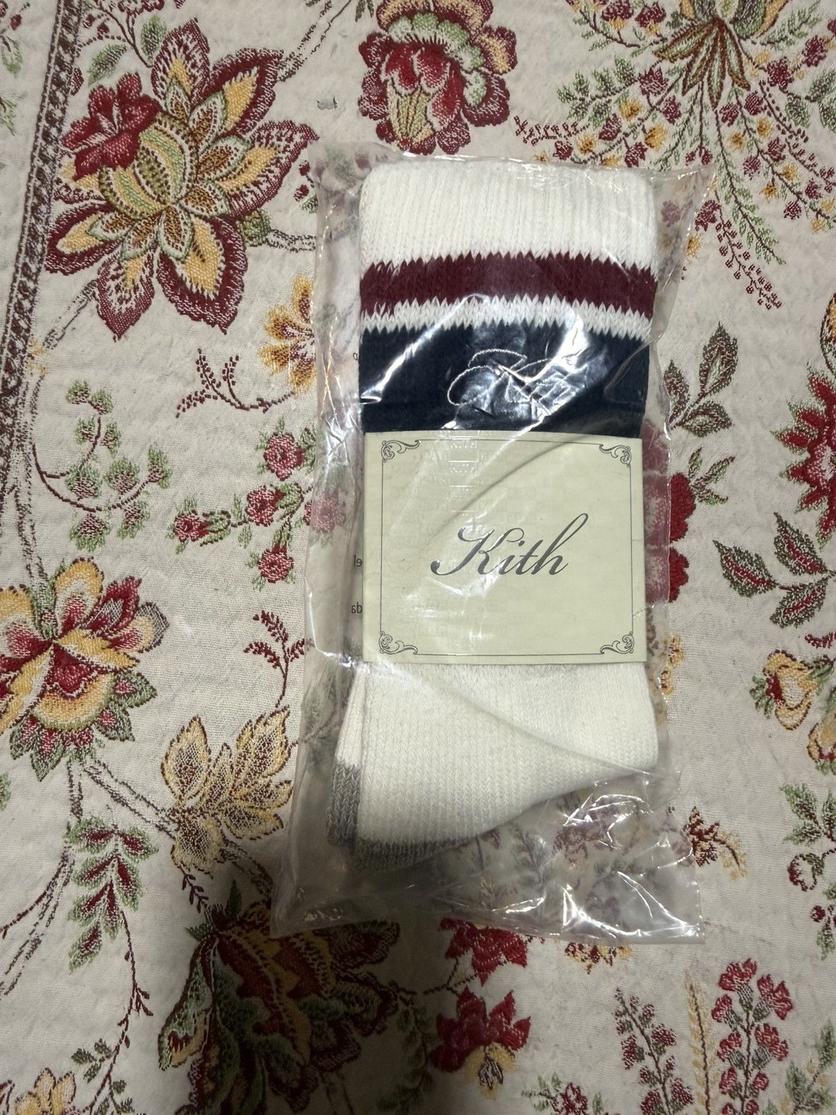 Kith Kith Striped Chunky Crew Socks Nocturnal Script Logo Size ONE SIZE - 4 Thumbnail