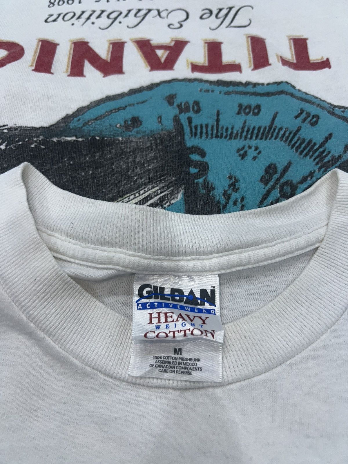 Vintage Y2k R.M.S Titanic Florida Museum White Tee Size US M / EU 48-50 / 2 - 5 Thumbnail