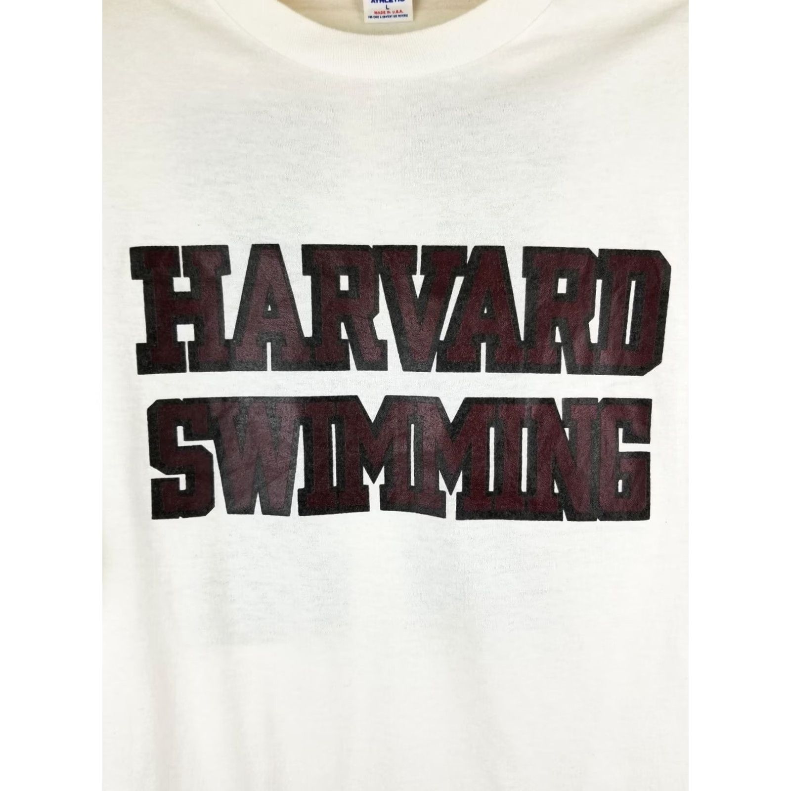 Vintage VINTAGE Harvard Swimming Team Russell Long Sleeve White T-Shirt SZ Large Mens Size US L / EU 52-54 / 3 - 2 Thumbnail